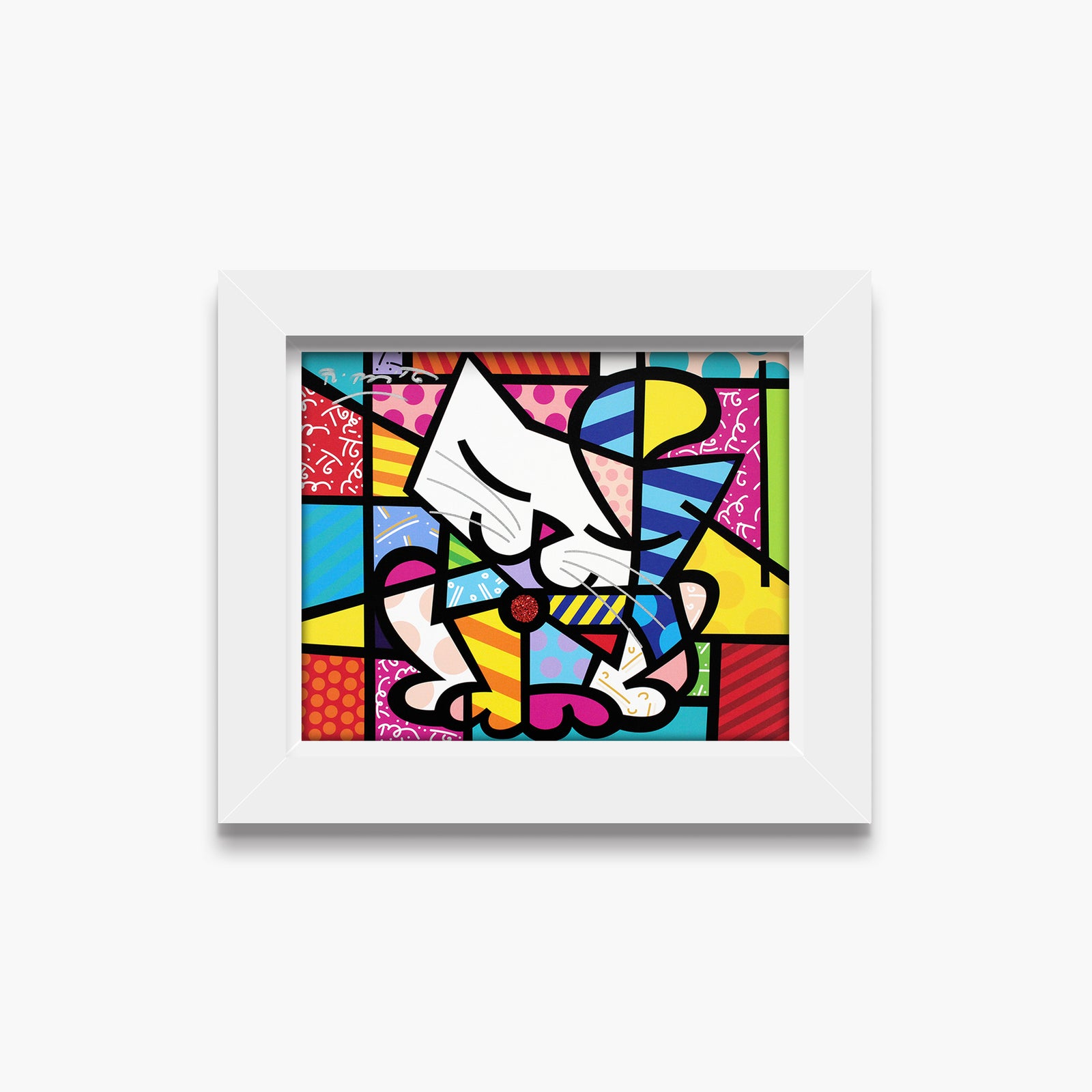 Romero Britto sam limited edition print  colorful pop art design