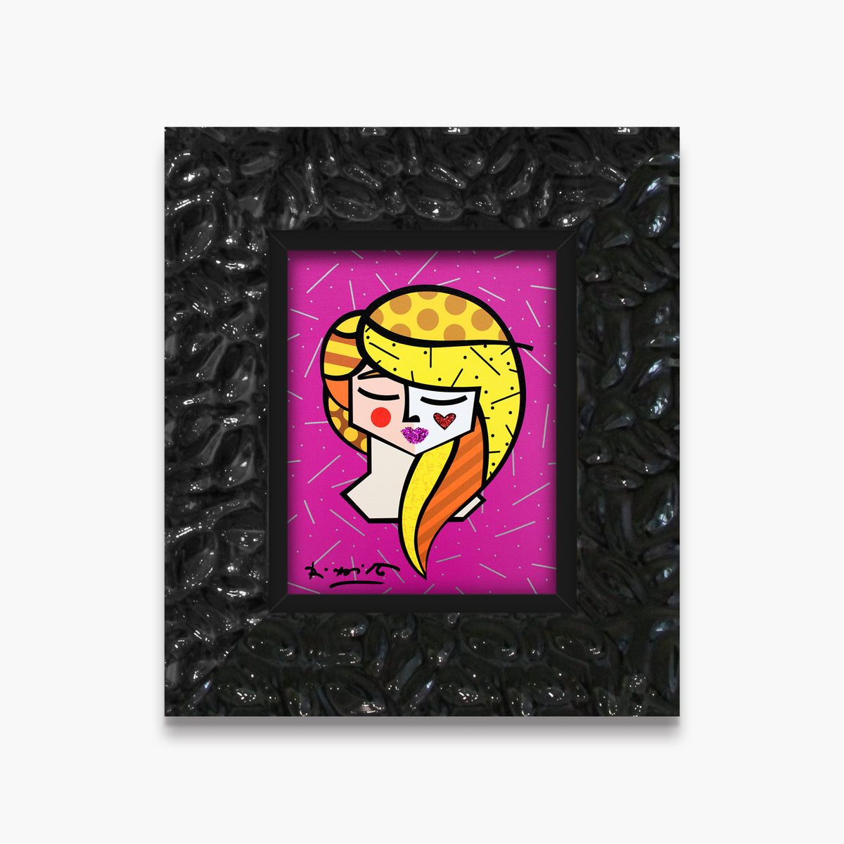 modern pop art lily limited edition print  vibrant home decor