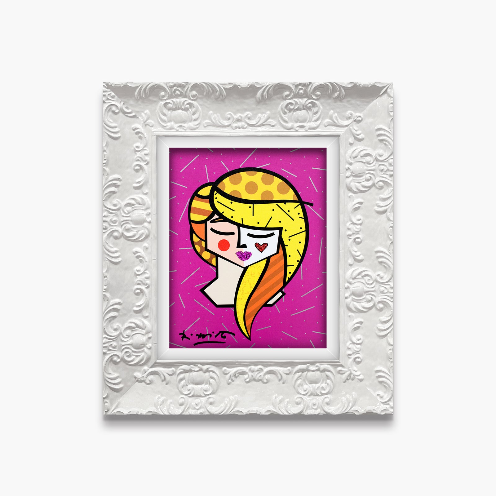 modern pop art lily limited edition print  vibrant home decor