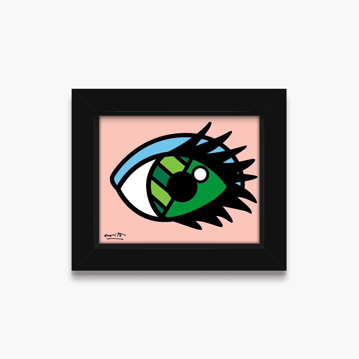 green eyes limited edition print  colorful decorative collectible gift idea