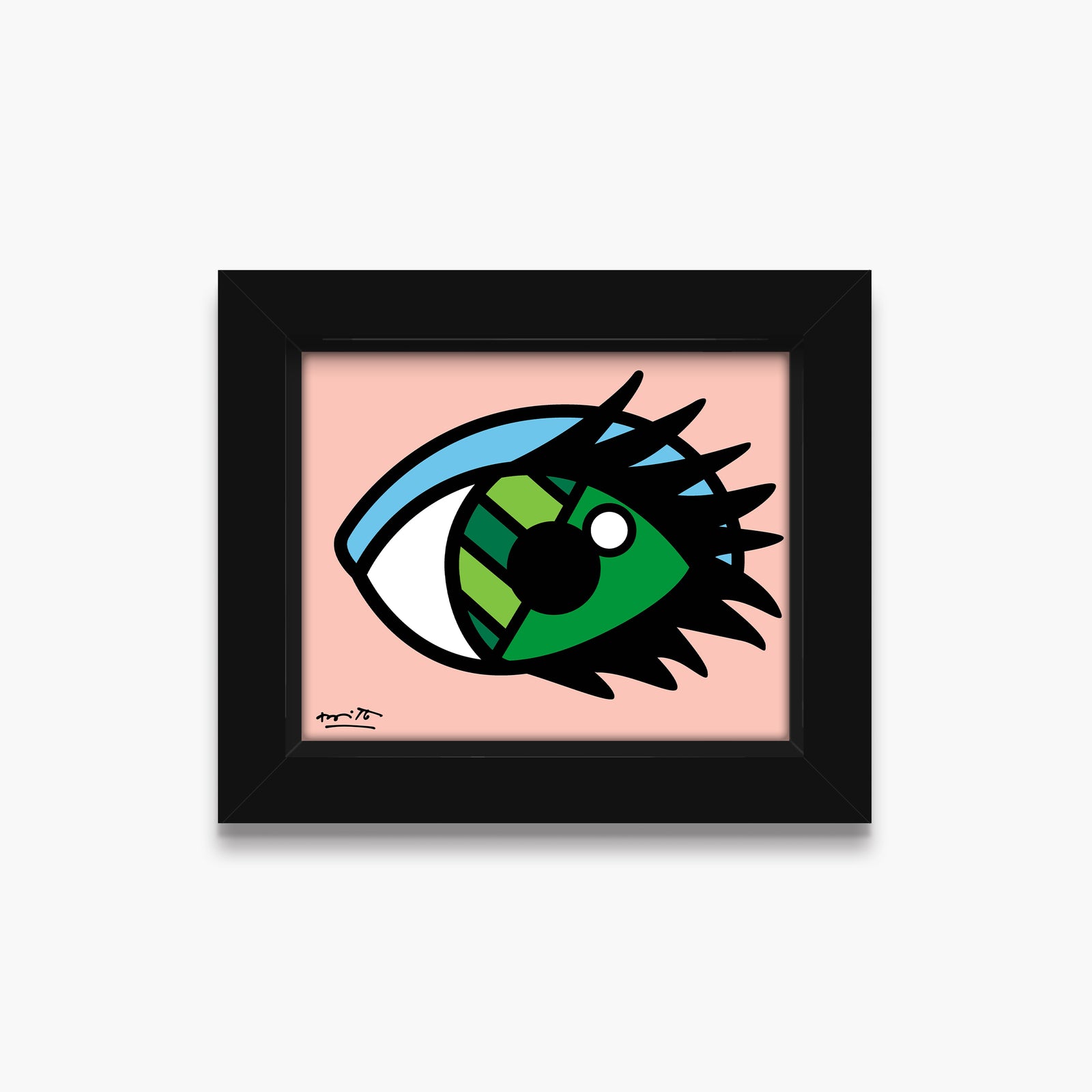 green eyes limited edition print  colorful decorative collectible gift idea