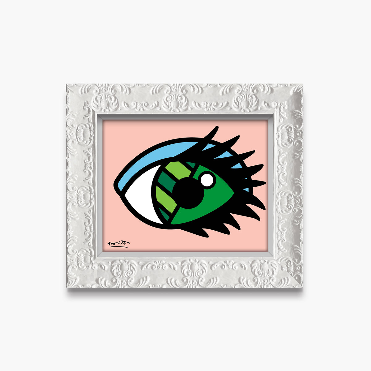 green eyes limited edition print  colorful decorative collectible gift idea