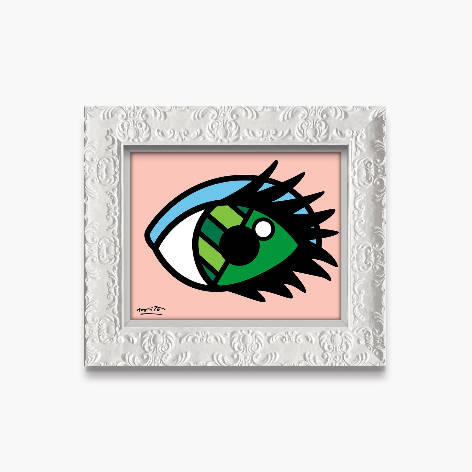 green eyes limited edition print  colorful decorative collectible gift idea