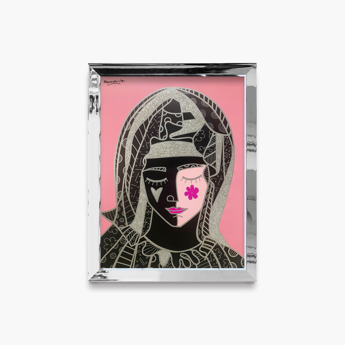 mother in pink silver limited  colorful decorative collectible gift idea