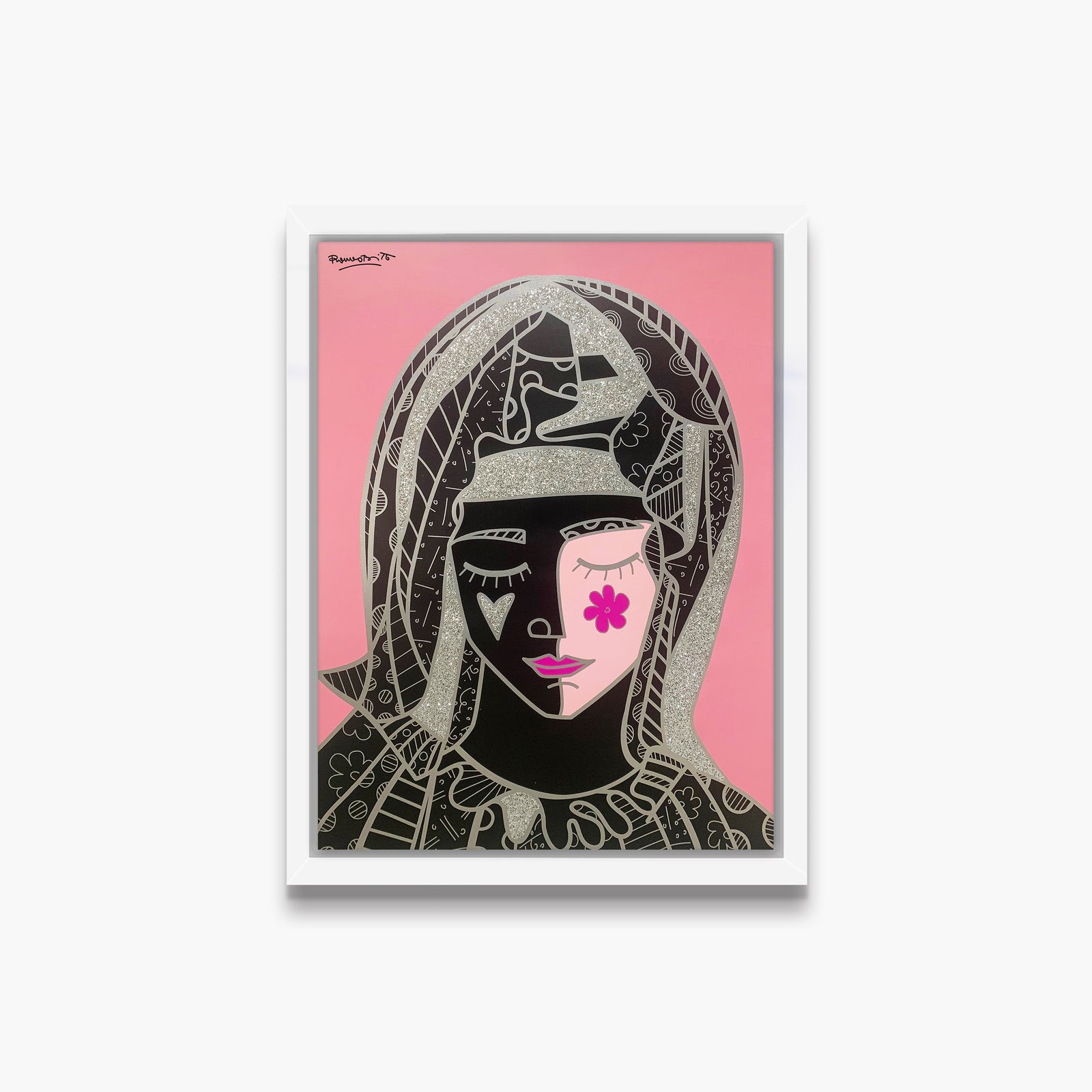 mother in pink silver limited  artistic colorful design collectible
