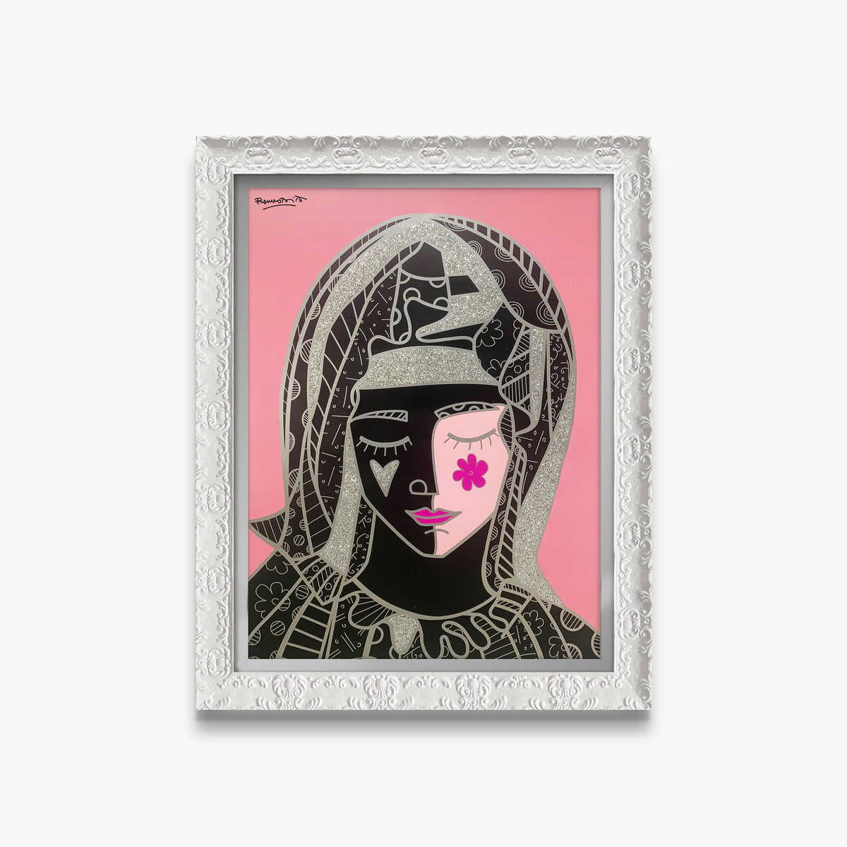 mother in pink silver limited  artistic colorful design collectible