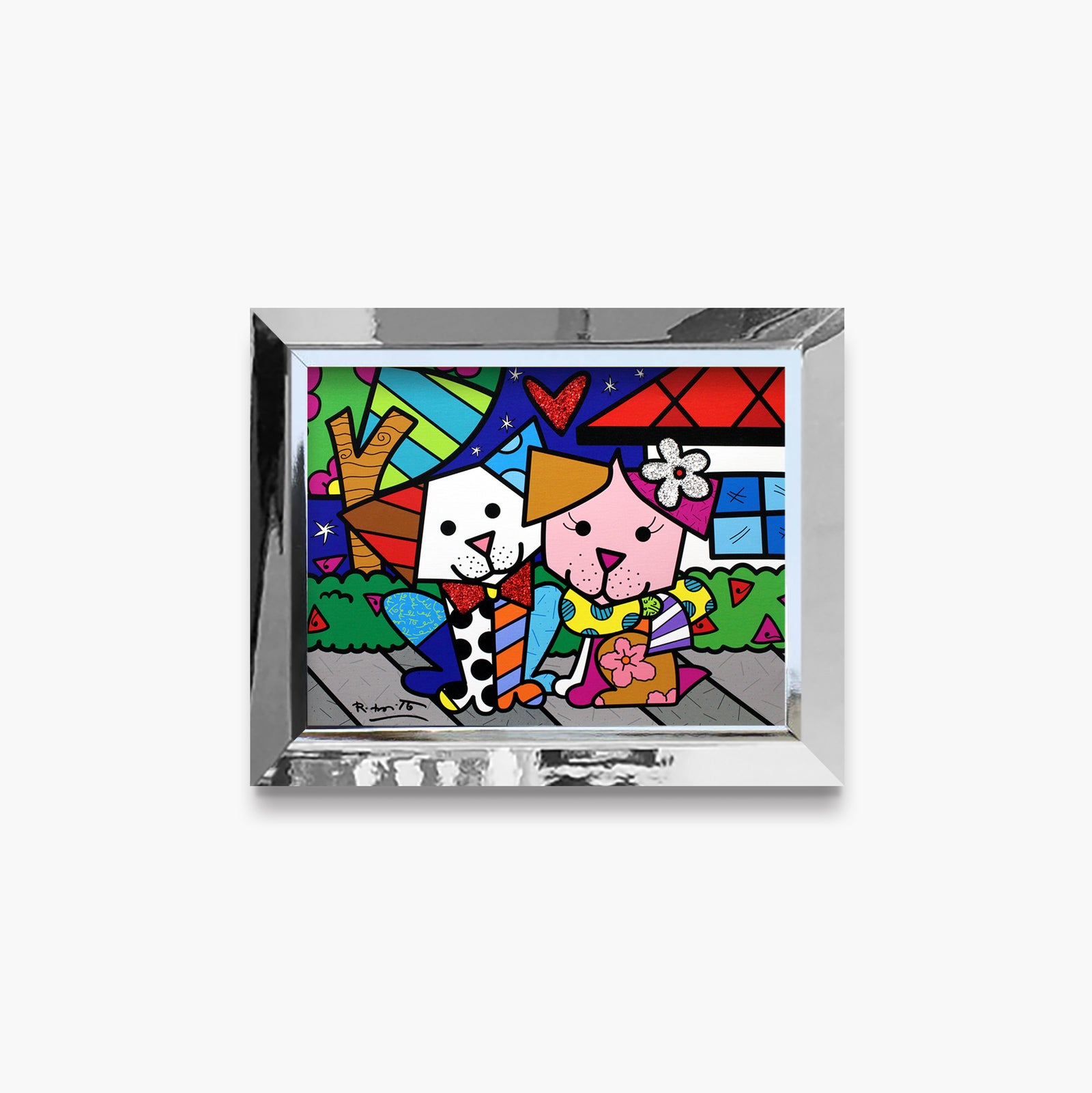 modern pop art pet love limited edition print  vibrant home decor