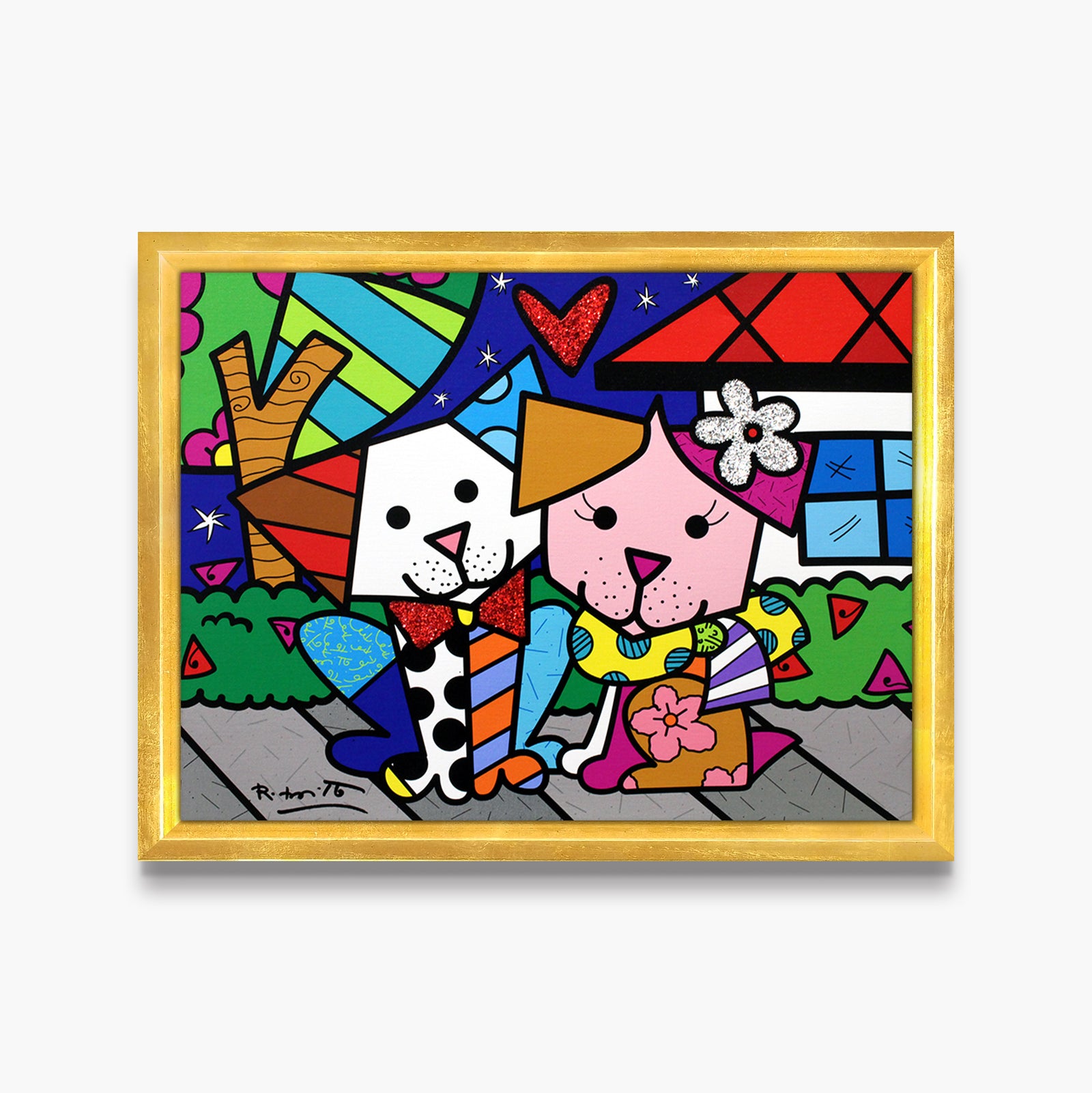 pet love limited edition print  artistic colorful design collectible