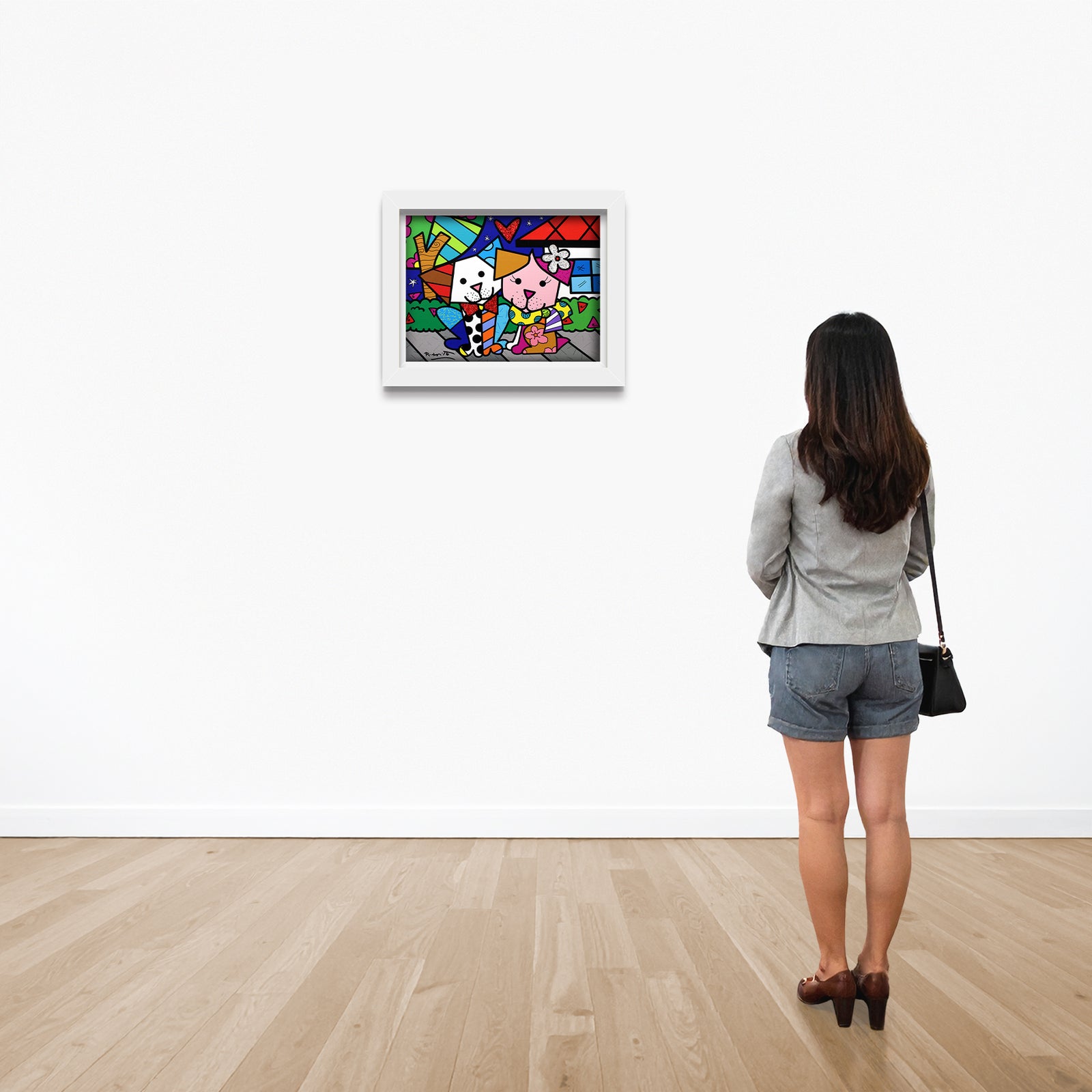 modern pop art pet love limited edition print  vibrant home decor
