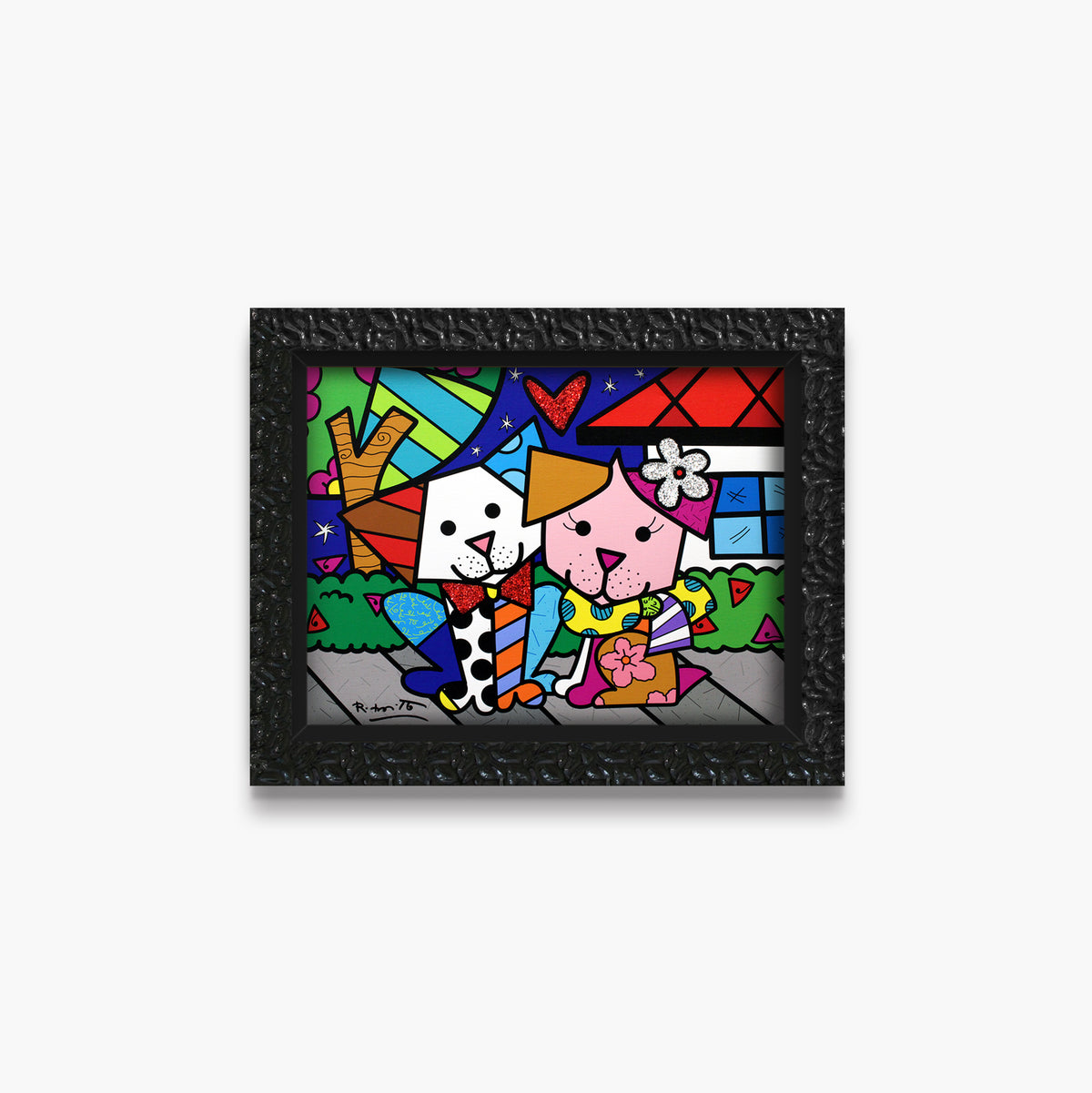 modern pop art pet love limited edition print  vibrant home decor