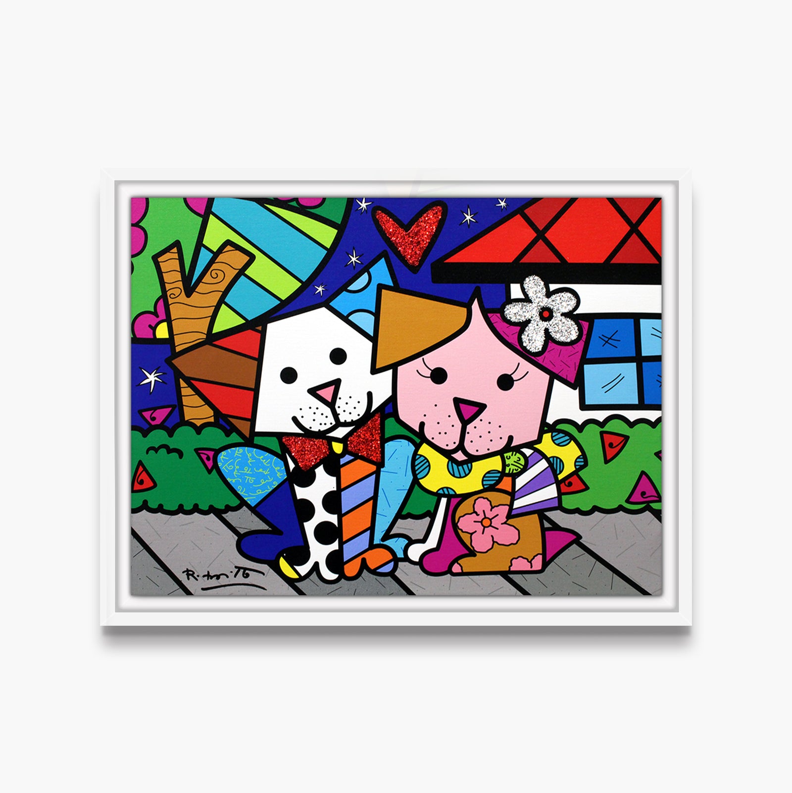 pet love limited edition print  colorful decorative collectible gift idea