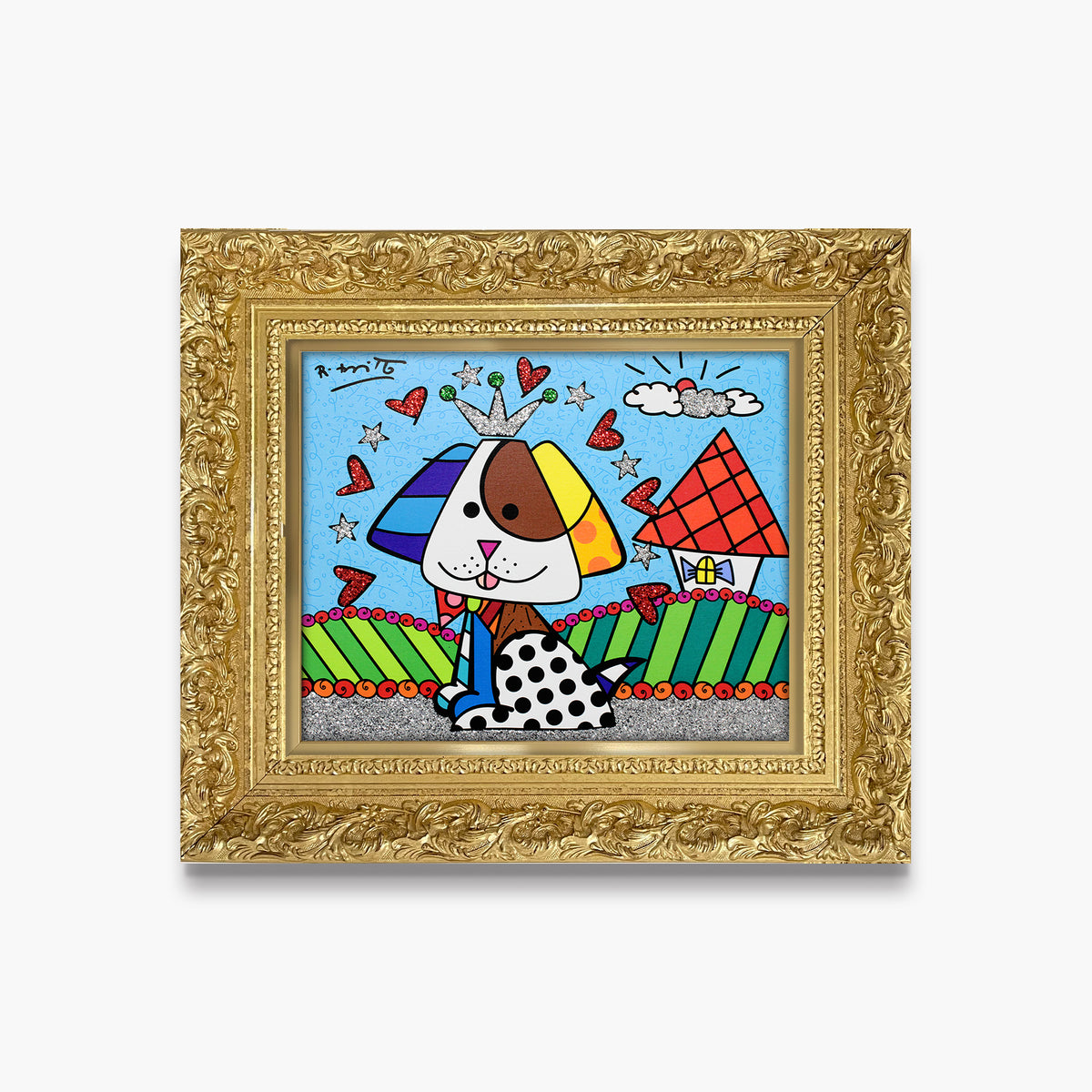 Romero Britto to jenna nicks home limited  contemporary pop art piece