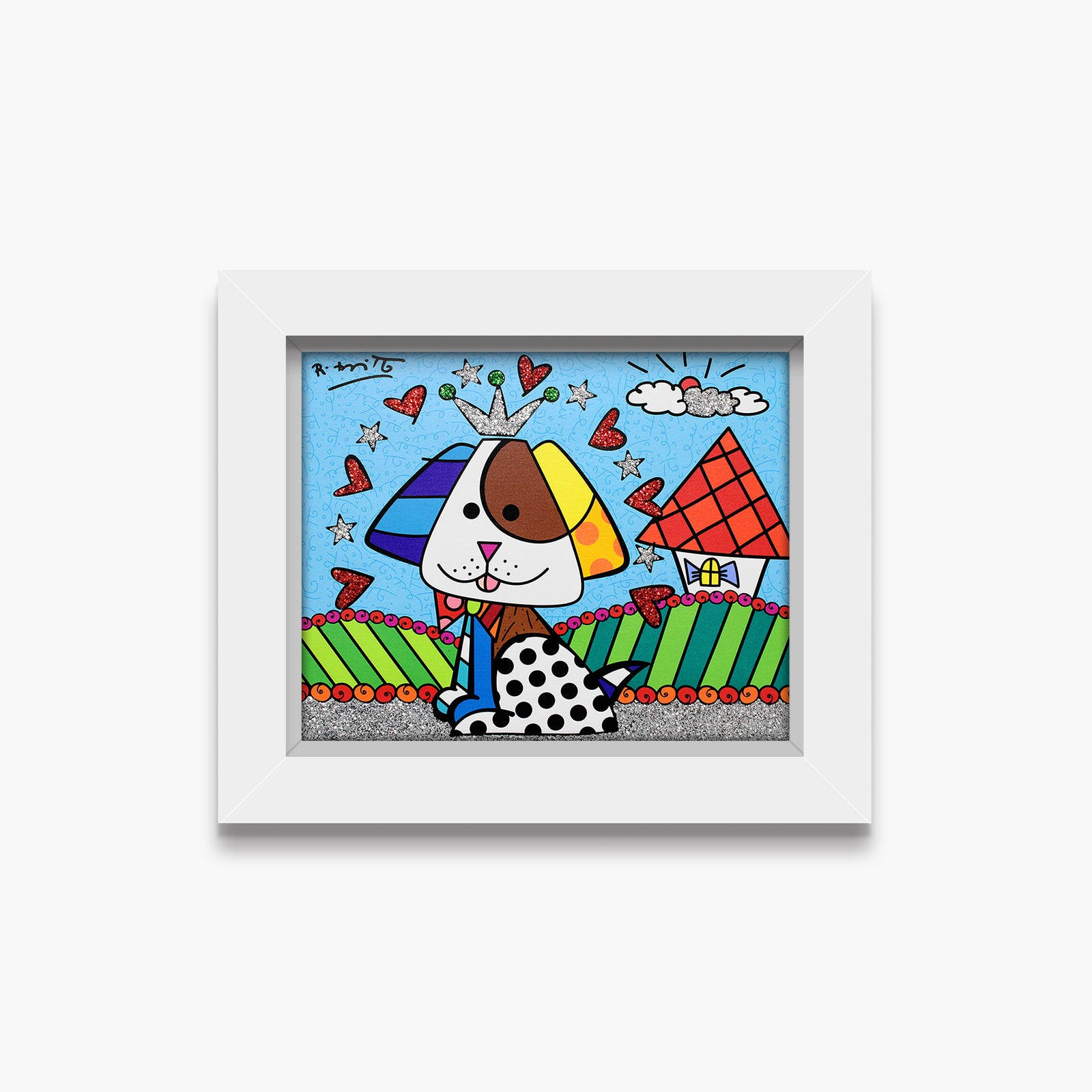 Romero Britto to jenna nicks home limited  contemporary pop art piece