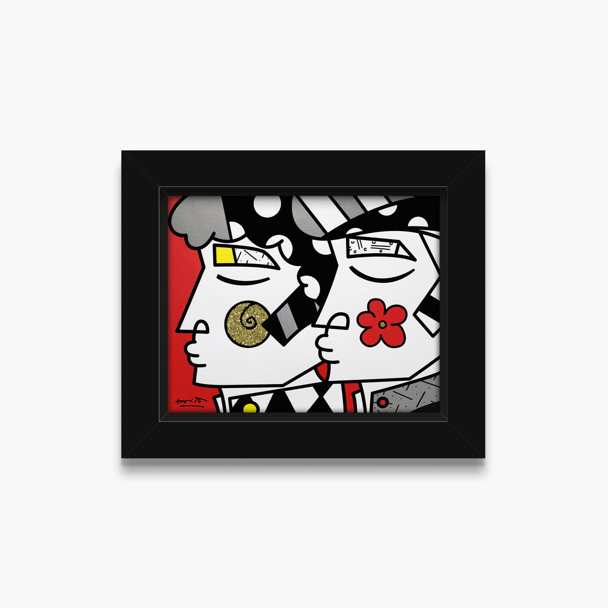 Romero Britto i love you limited edition  colorful pop art design