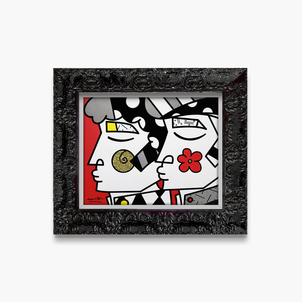 Romero Britto i love you limited edition  colorful pop art design