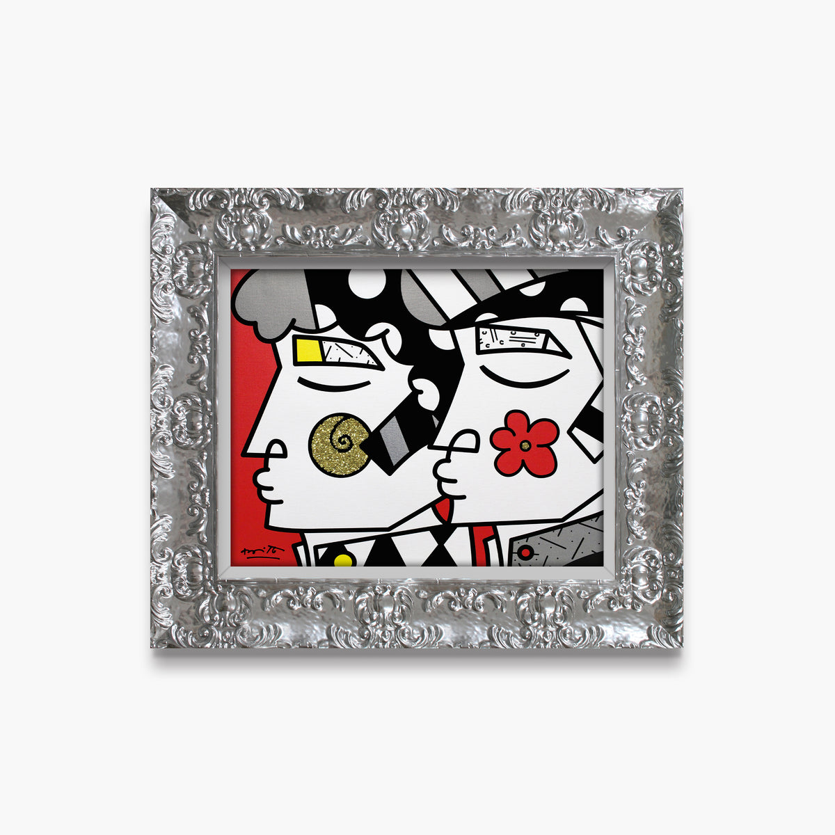 Romero Britto i love you limited edition  colorful pop art design