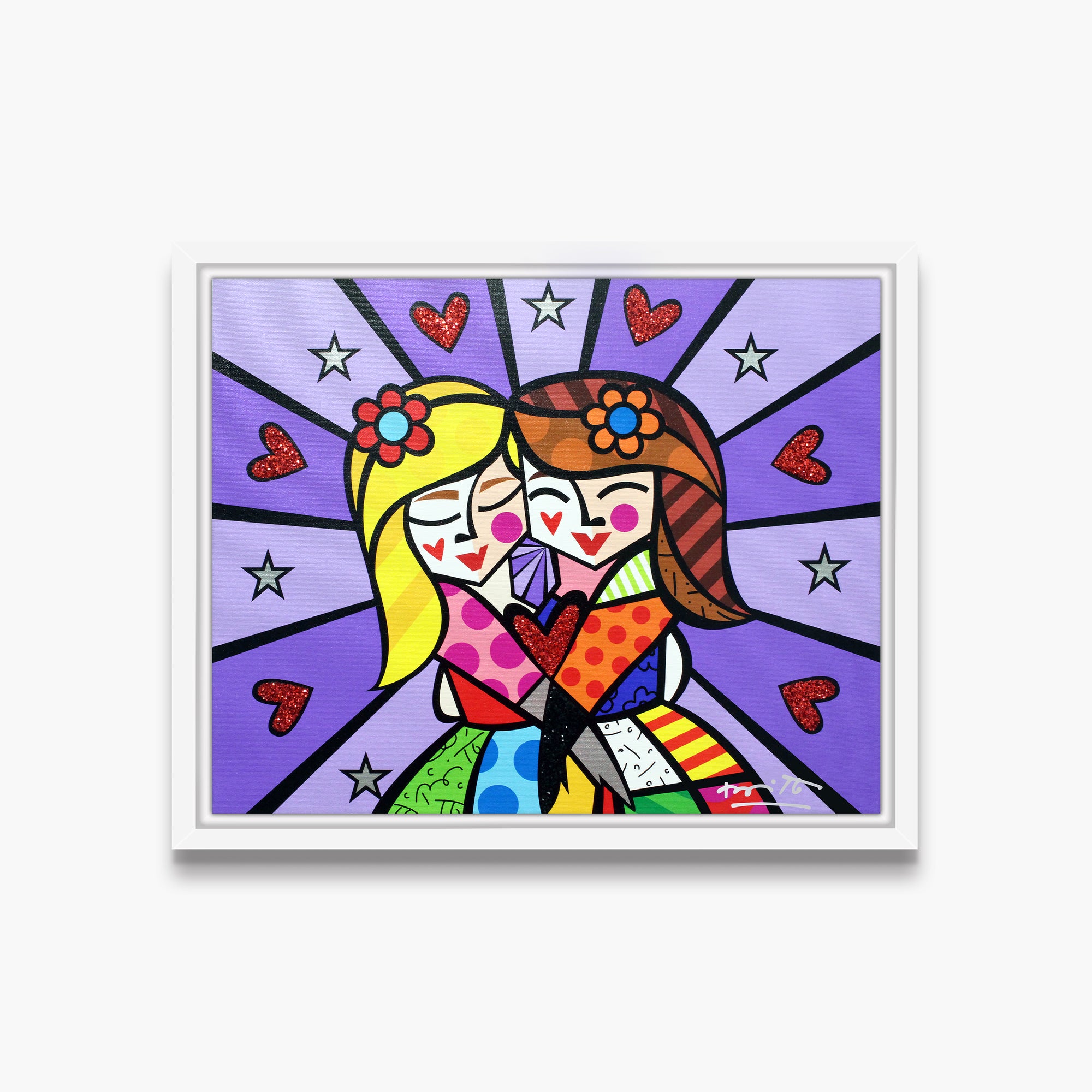 Walking Down to Happiness アートプリント Happiness - Limited Edition Print - Shop Britto