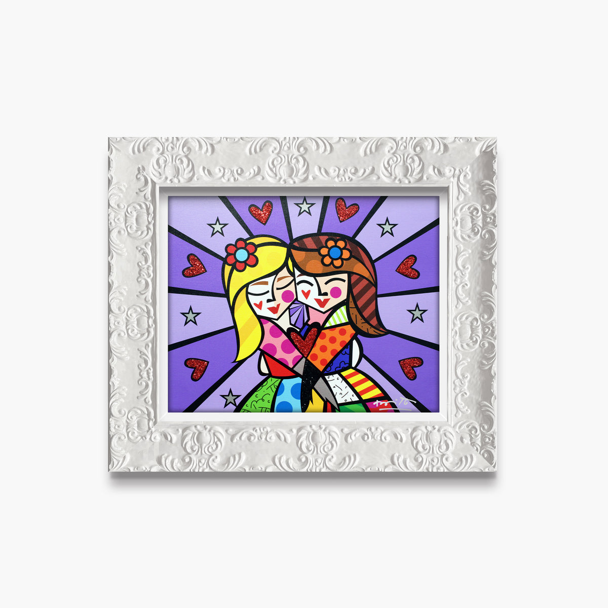 modern pop art happiness limited edition print  vibrant home decor