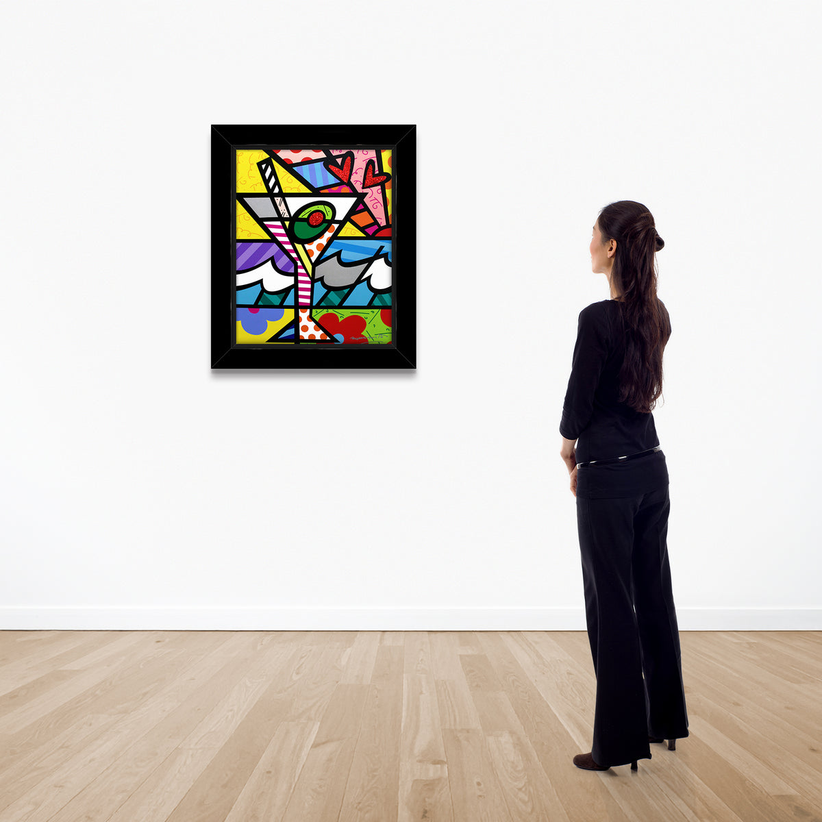 britto martini limited edition print  colorful decorative collectible gift idea