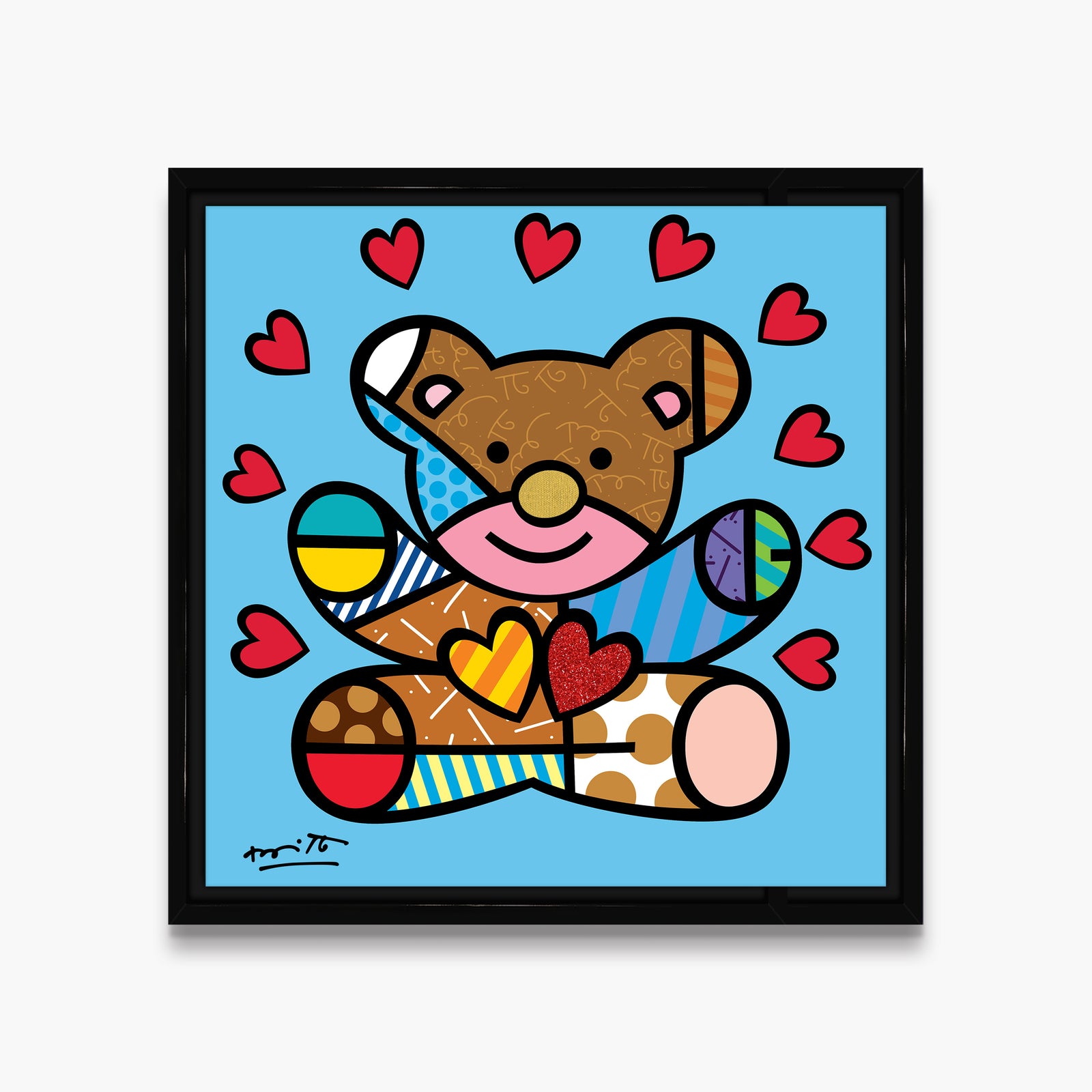 modern pop art happy boy limited edition print  vibrant home decor