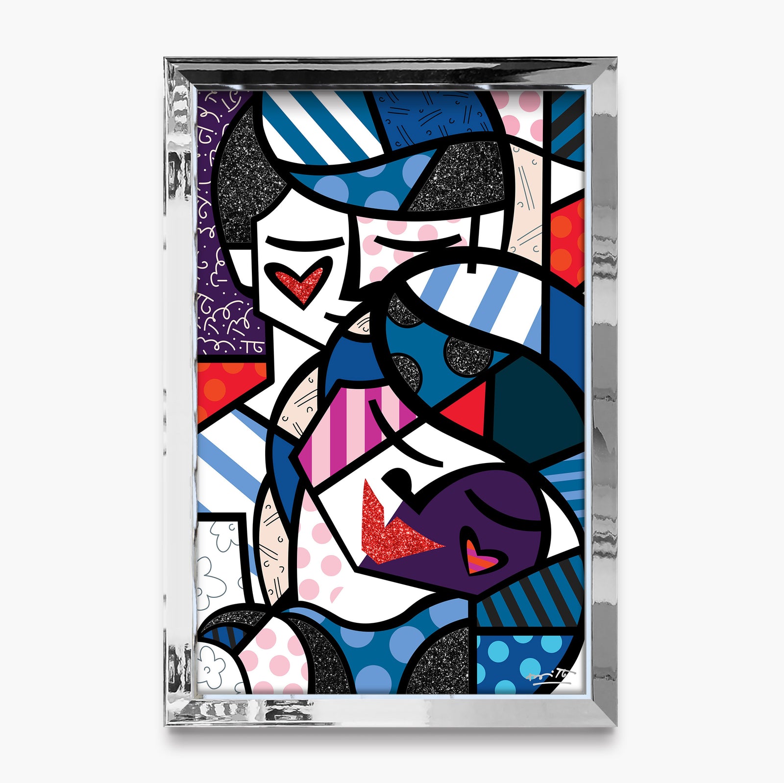 Romero Britto love me tender limited edition  colorful pop art design