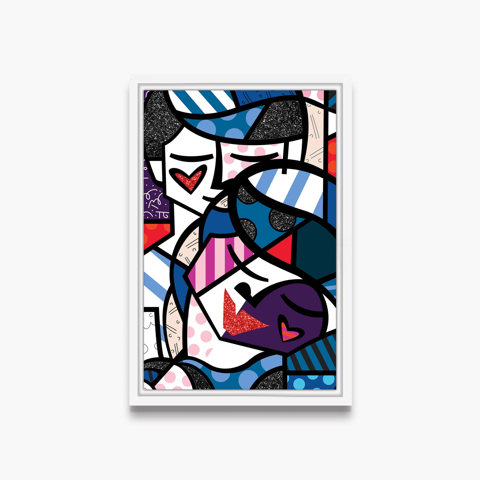 Romero Britto love me tender limited edition  contemporary pop art piece