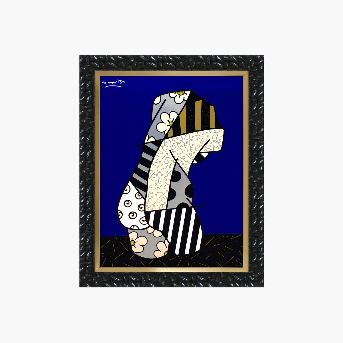Romero Britto modern classic limited edition print  contemporary pop art piece
