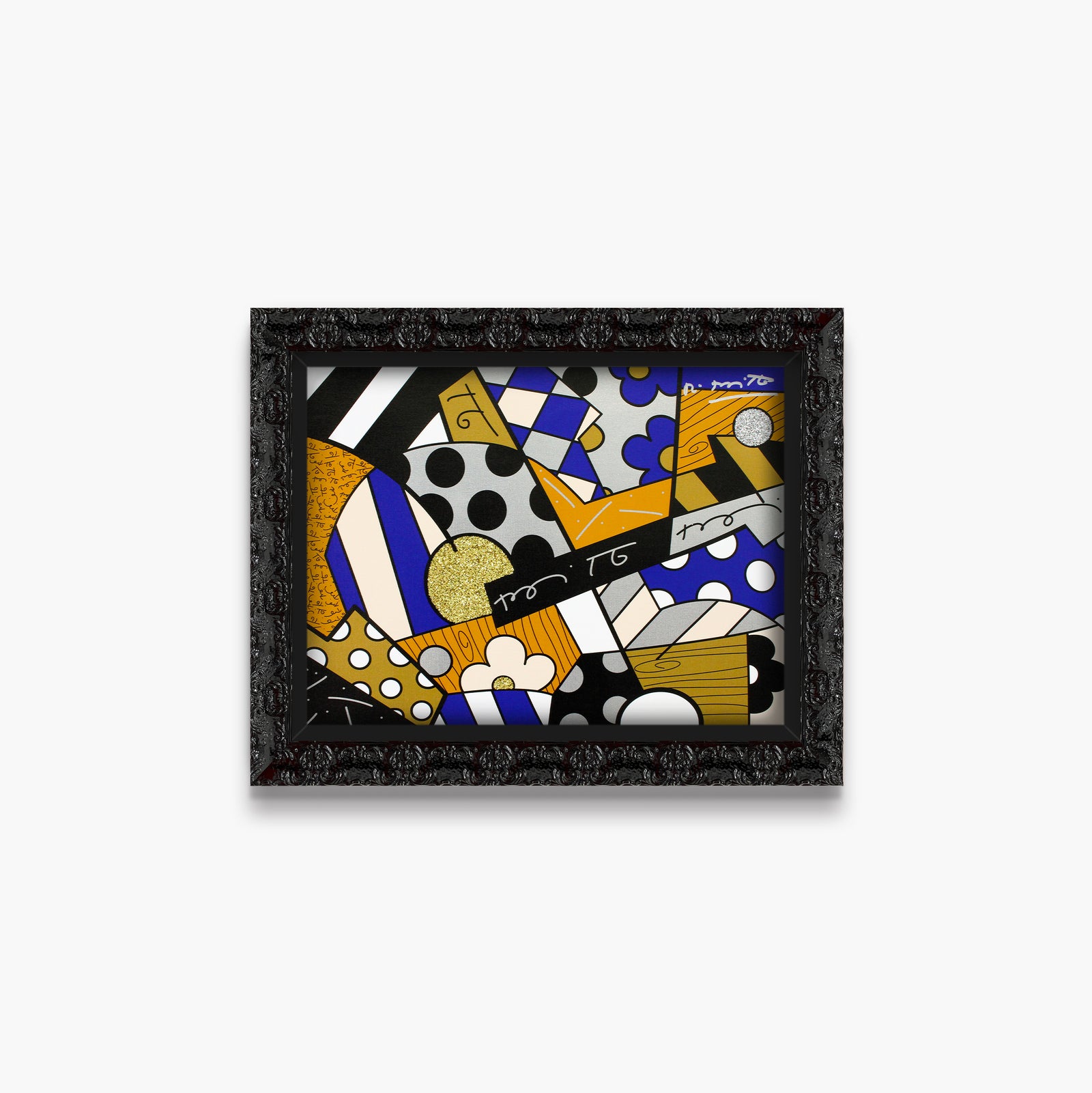 Romero Britto the blues limited edition print  contemporary pop art piece