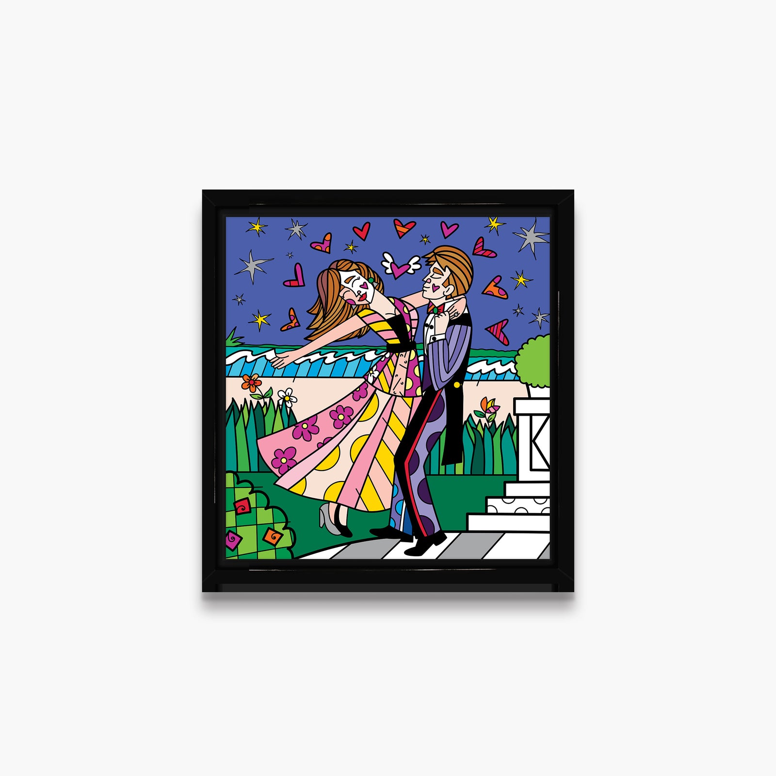 modern pop art beautiful evening limited edition print  vibrant home decor