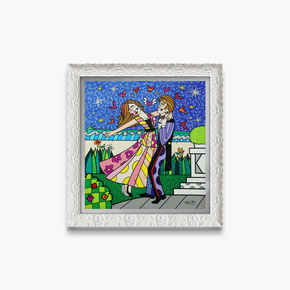 beautiful evening limited edition print  artistic colorful design collectible