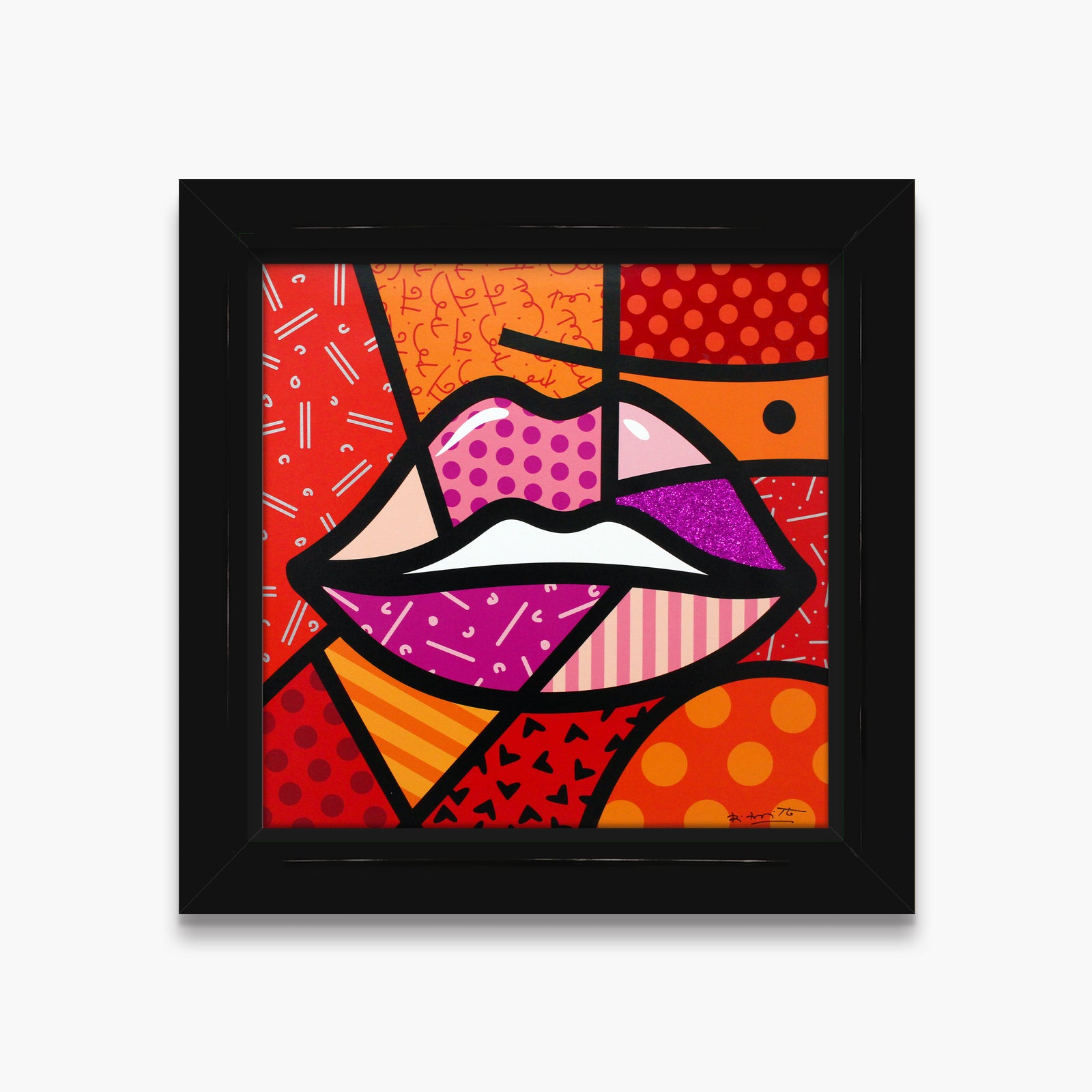 Romero Britto delicious limited edition print  contemporary pop art piece