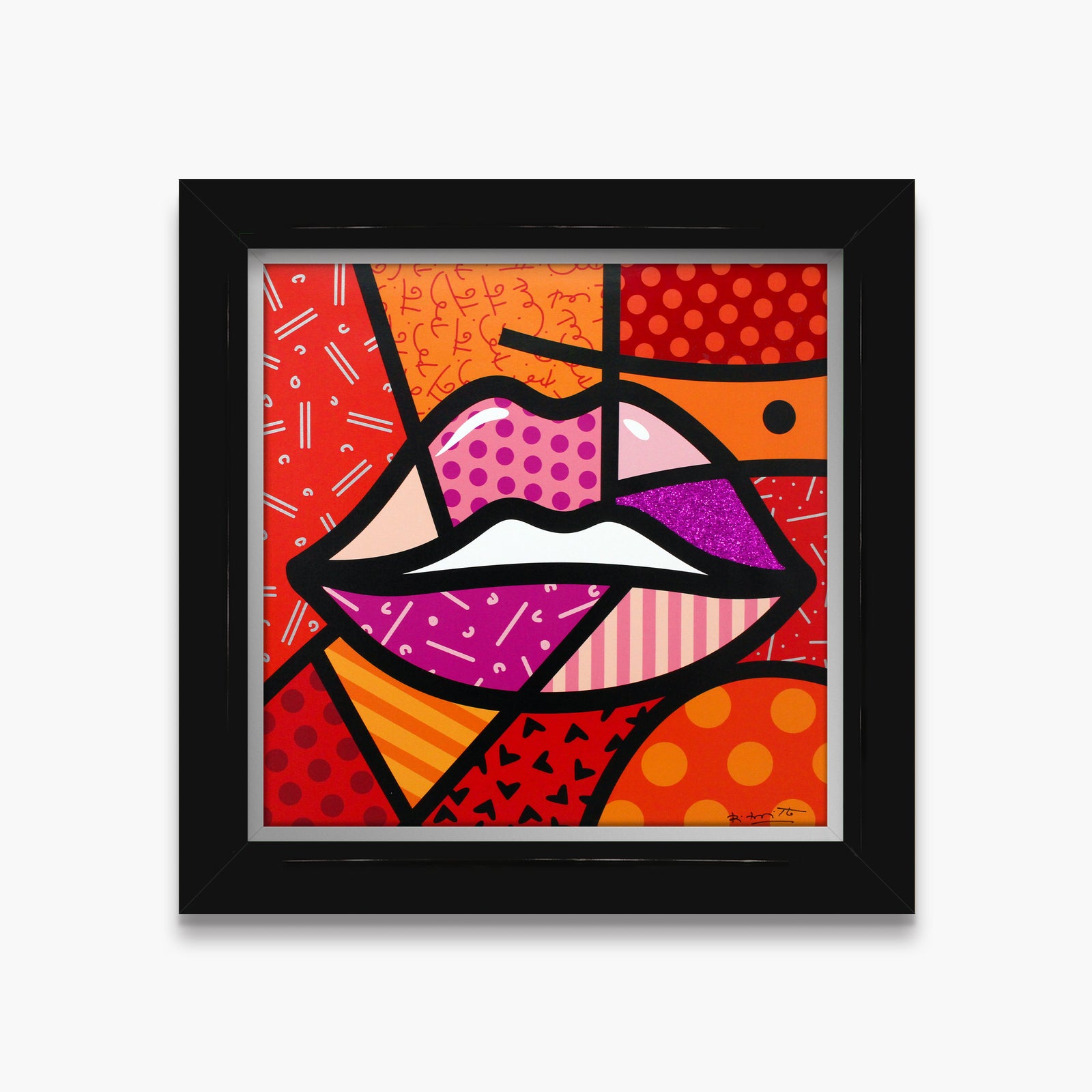 Romero Britto delicious limited edition print  colorful pop art design