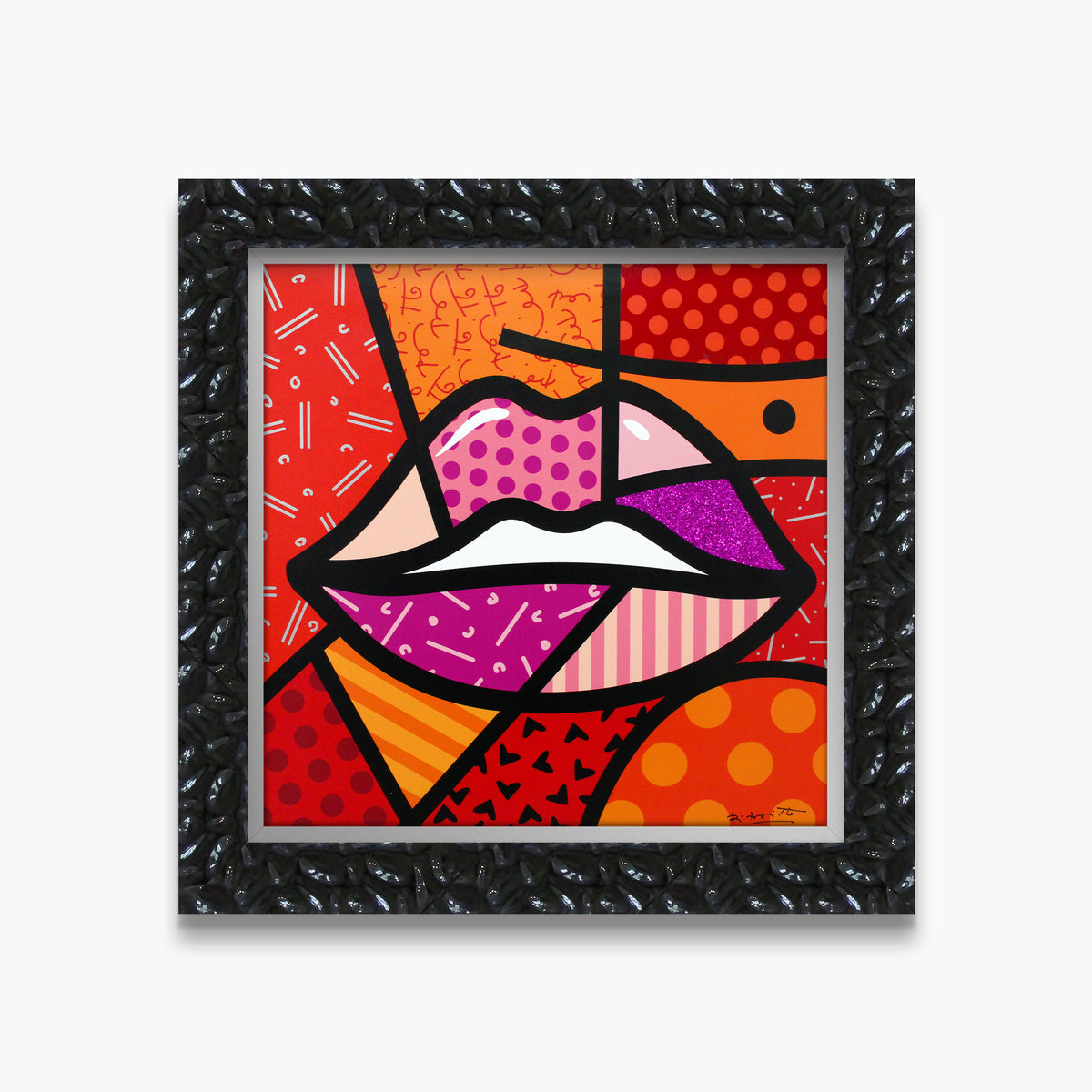 Romero Britto delicious limited edition print  colorful pop art design