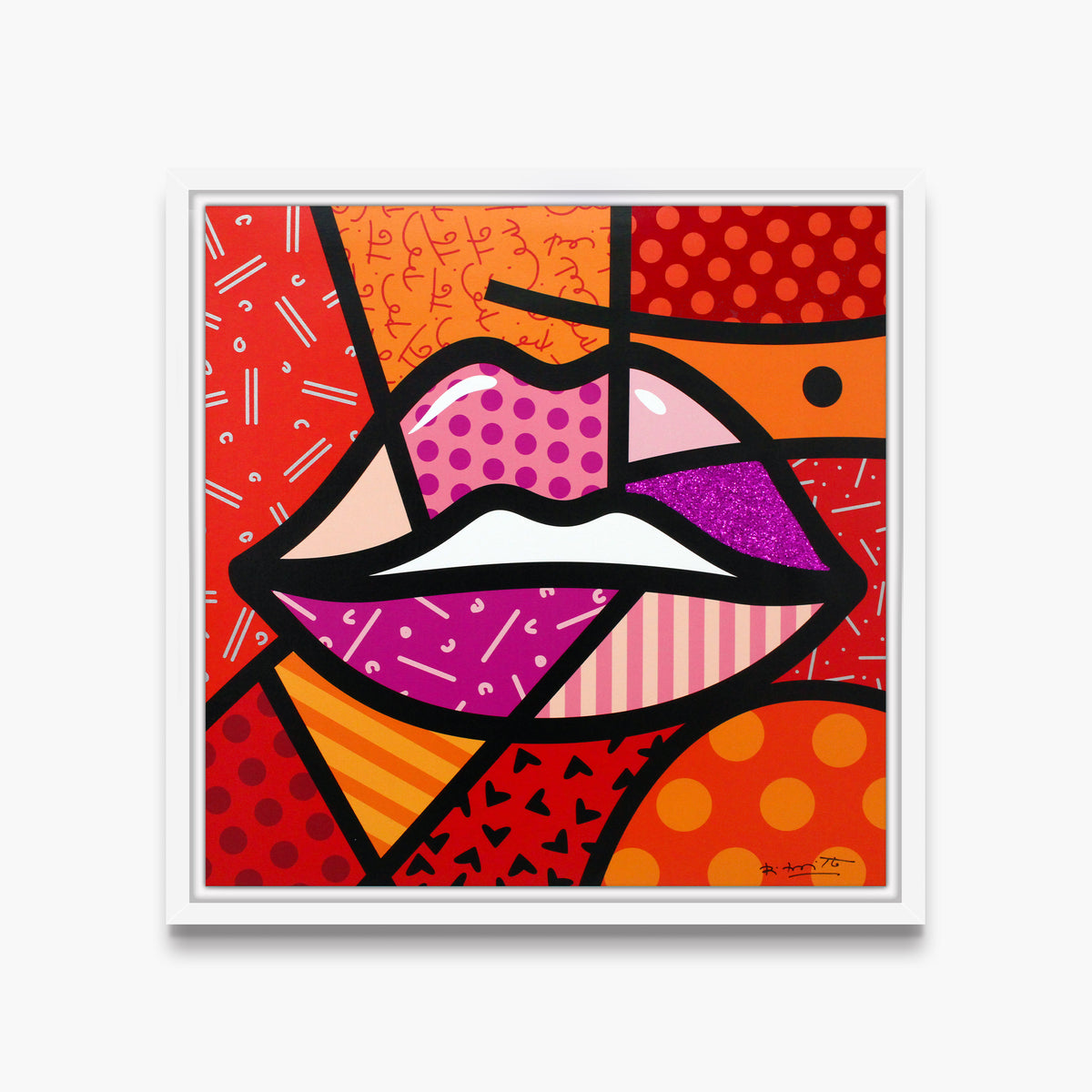 Romero Britto delicious limited edition print  colorful pop art design