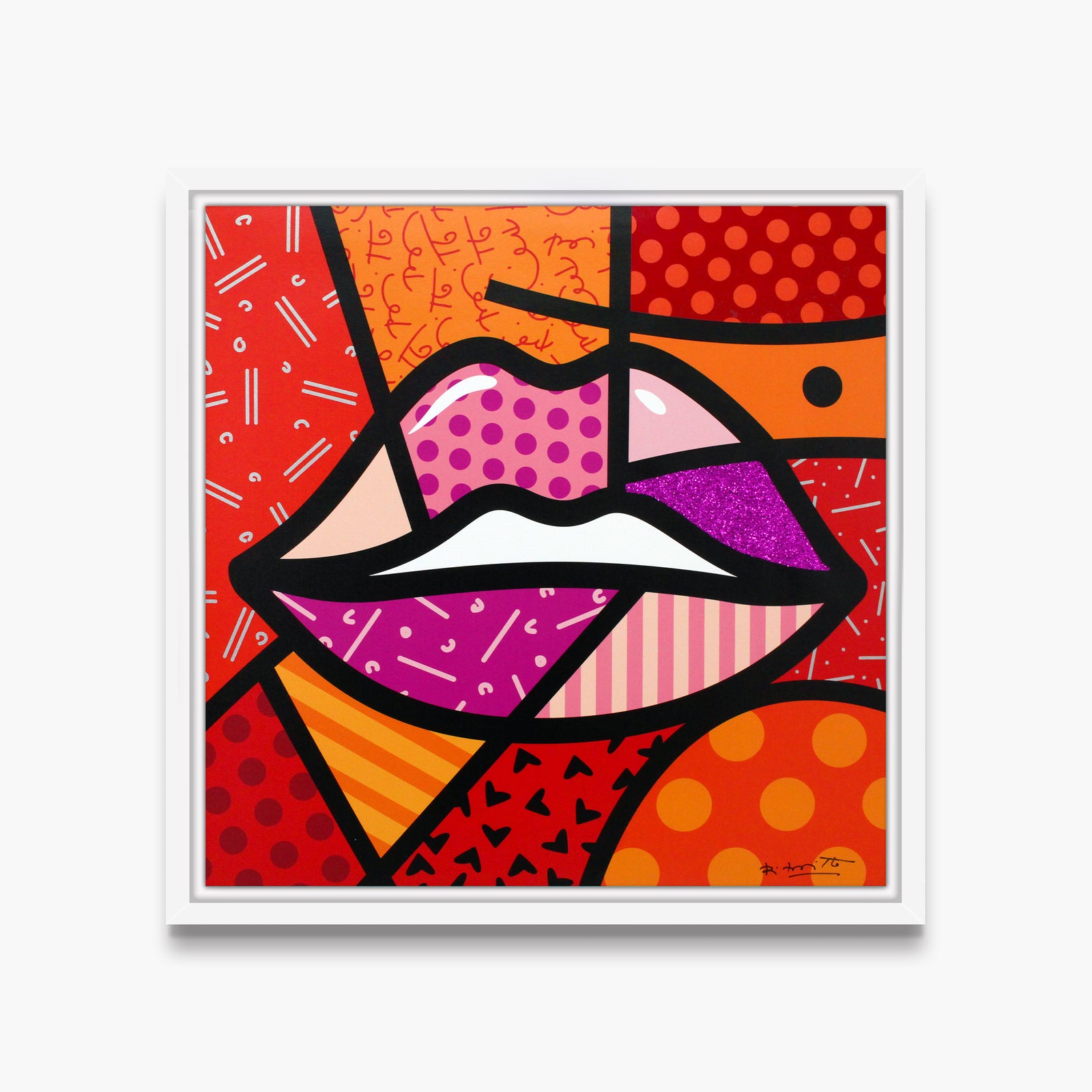 Romero Britto delicious limited edition print  colorful pop art design