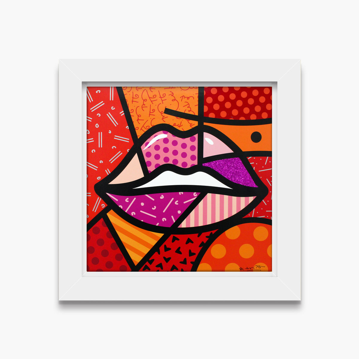 Romero Britto delicious limited edition print  contemporary pop art piece