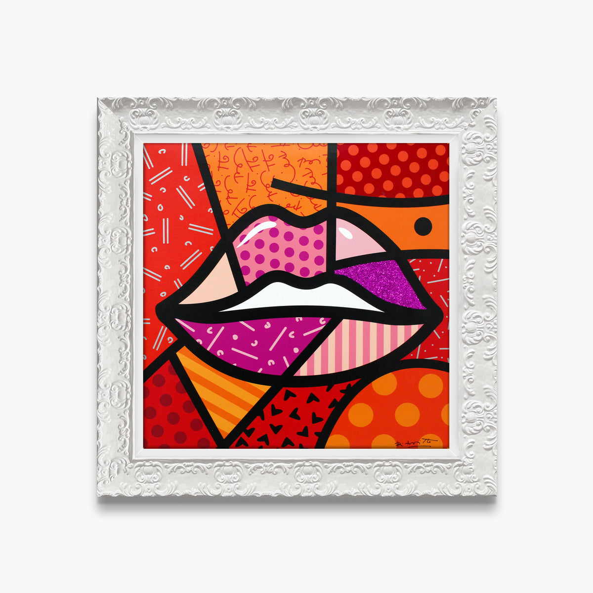 Romero Britto delicious limited edition print  colorful pop art design