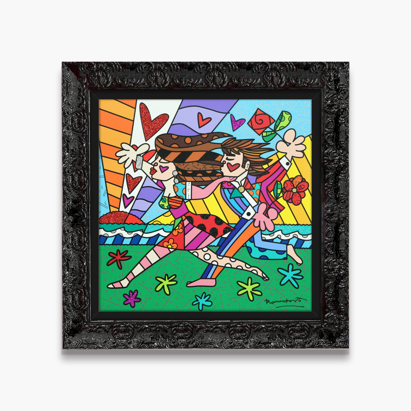 modern pop art love in the park limited  vibrant home decor