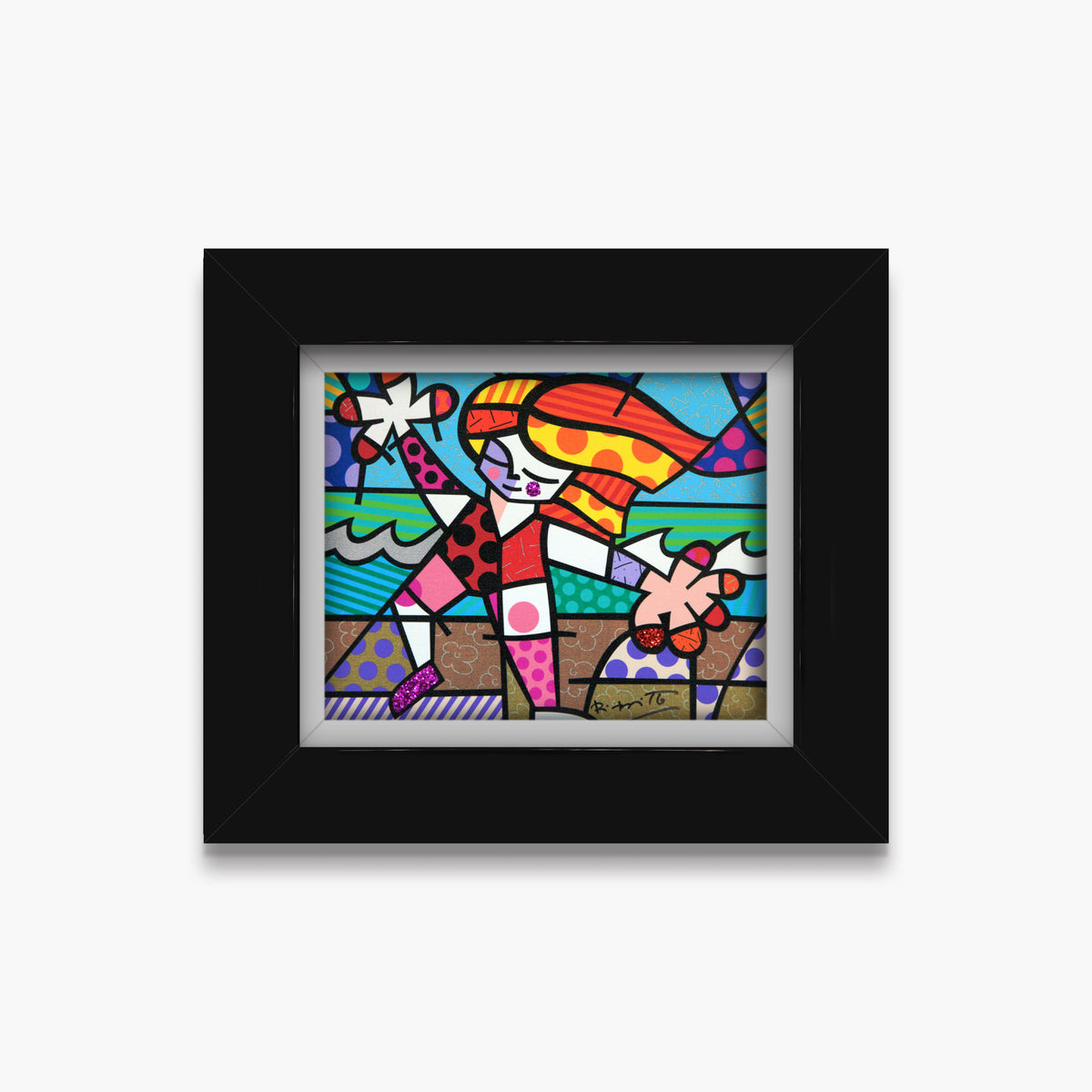 golden beach limited edition print  artistic colorful design collectible