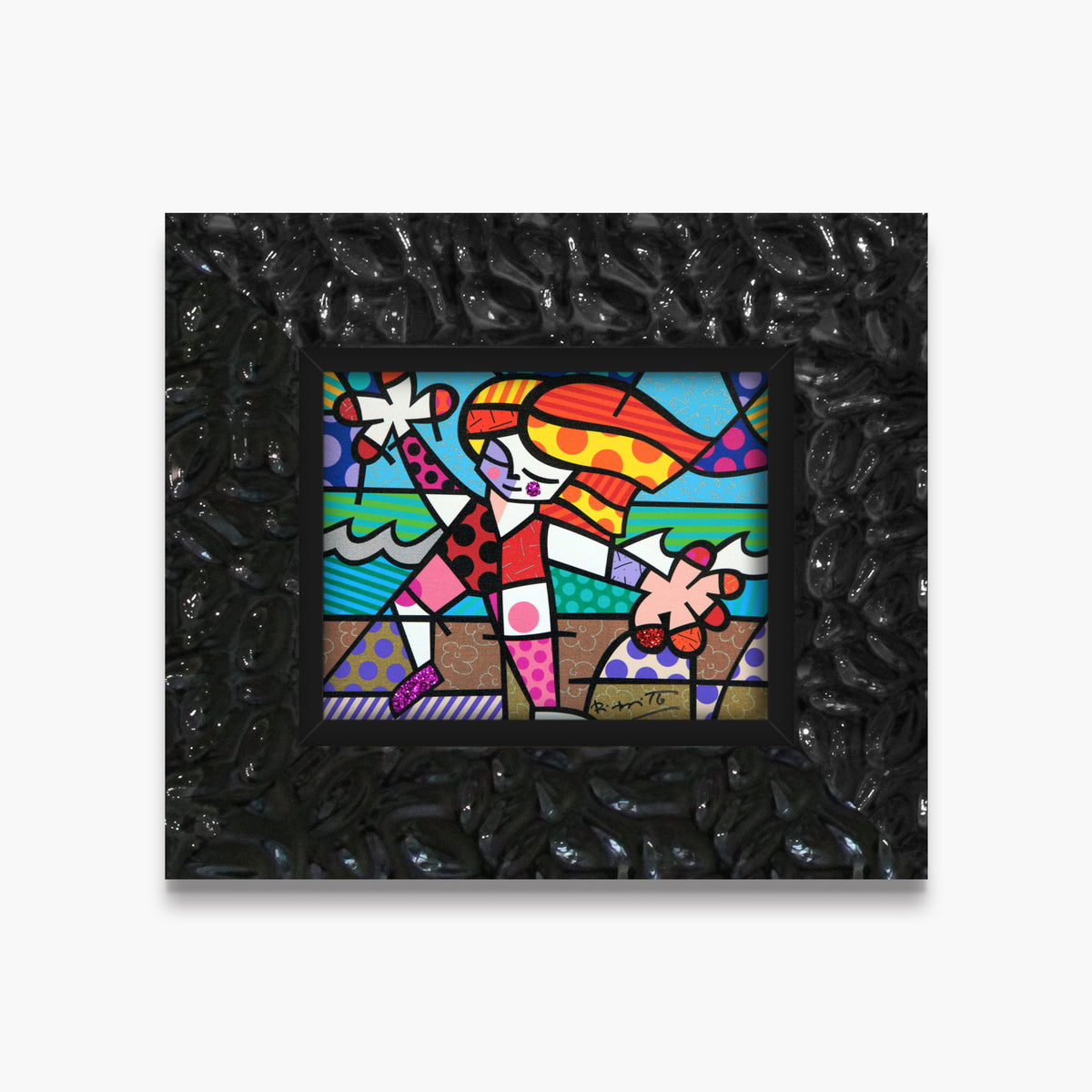 golden beach limited edition print  artistic colorful design collectible