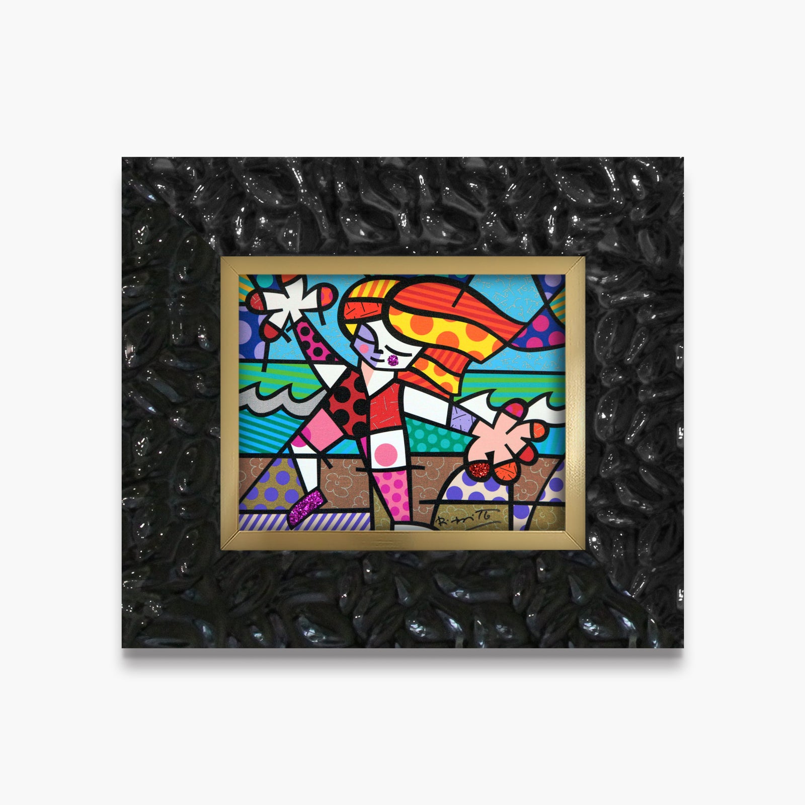 golden beach limited edition print  colorful decorative collectible gift idea