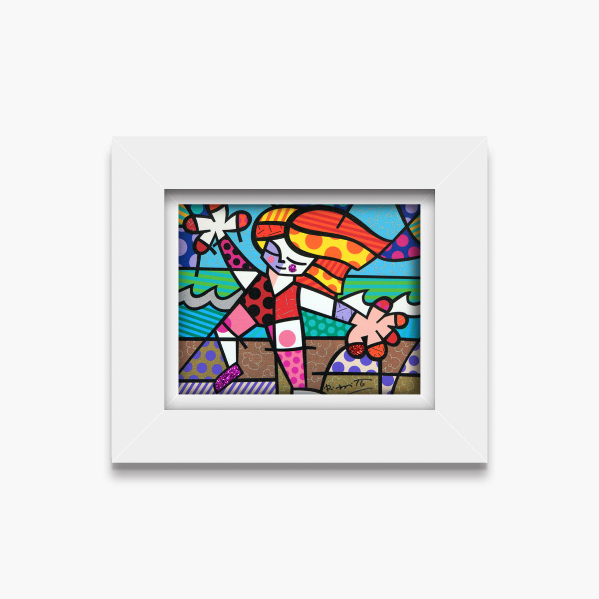 golden beach limited edition print  colorful decorative collectible gift idea