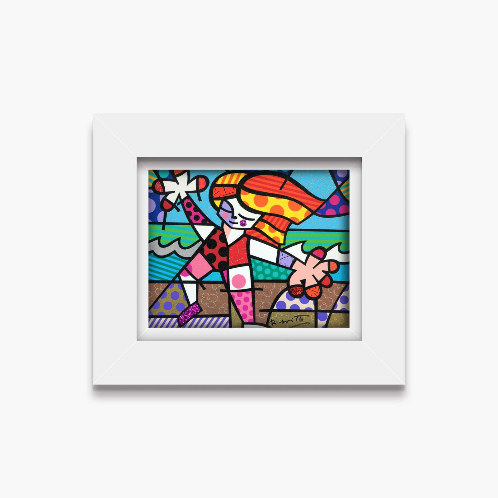 golden beach limited edition print  colorful decorative collectible gift idea