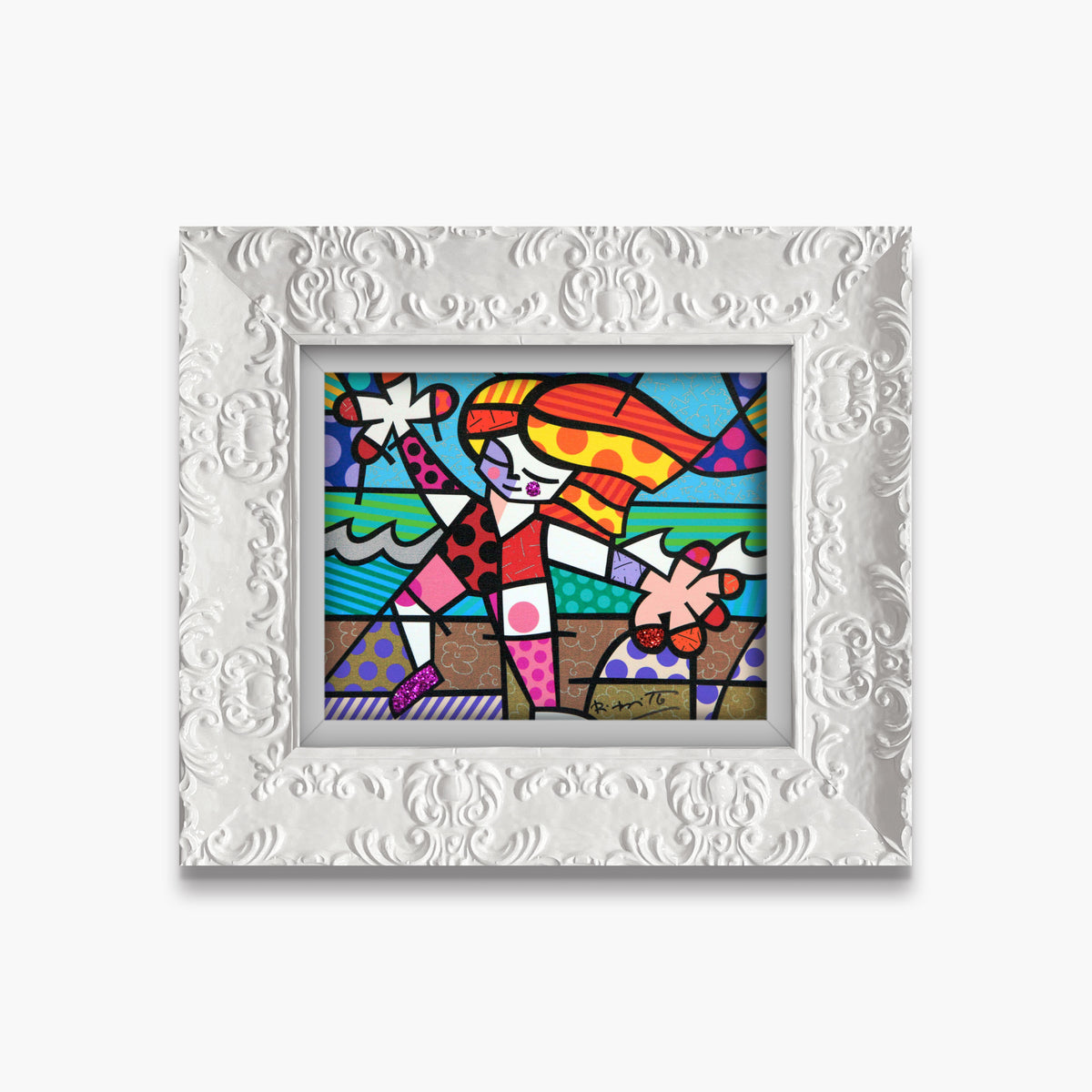 golden beach limited edition print  artistic colorful design collectible