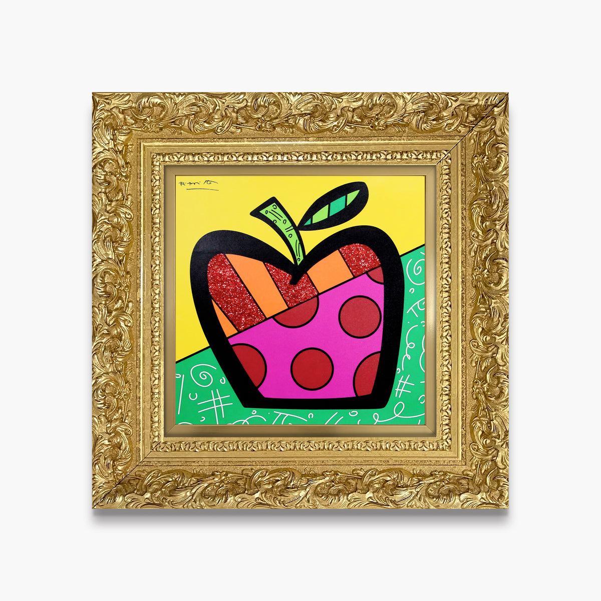 modern pop art israel collection apple limited edition  vibrant home decor