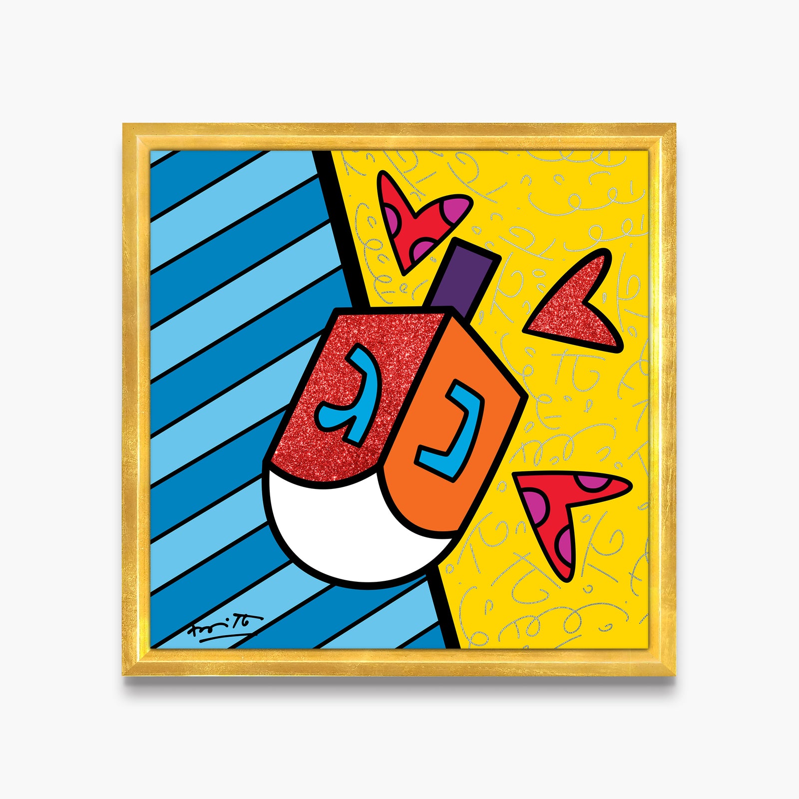 israel collection dreidel limited edition  artistic colorful design collectible
