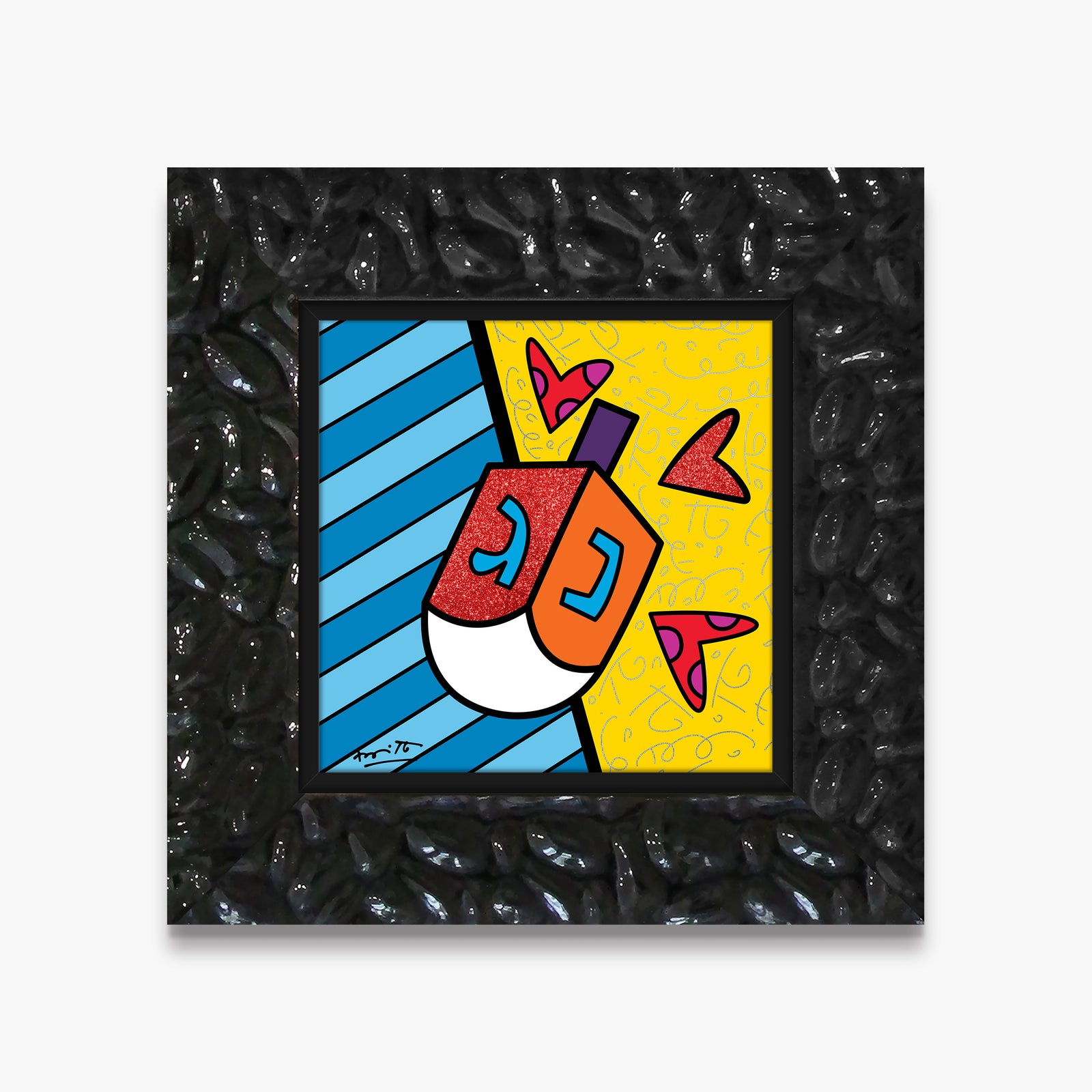 israel collection dreidel limited edition  artistic colorful design collectible