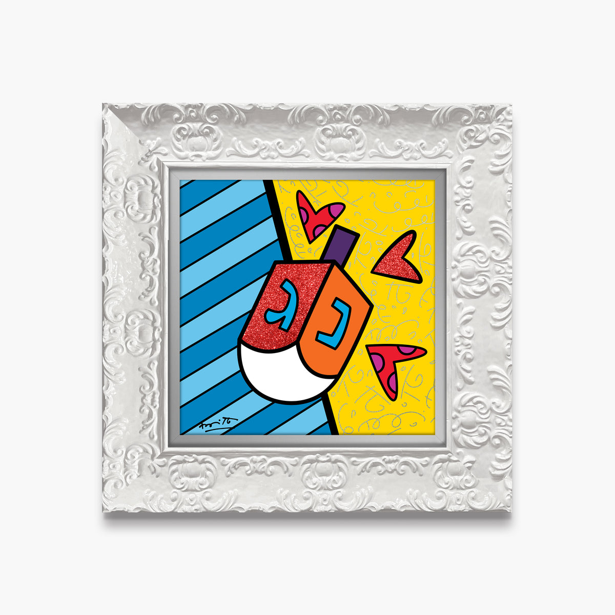 israel collection dreidel limited edition  artistic colorful design collectible