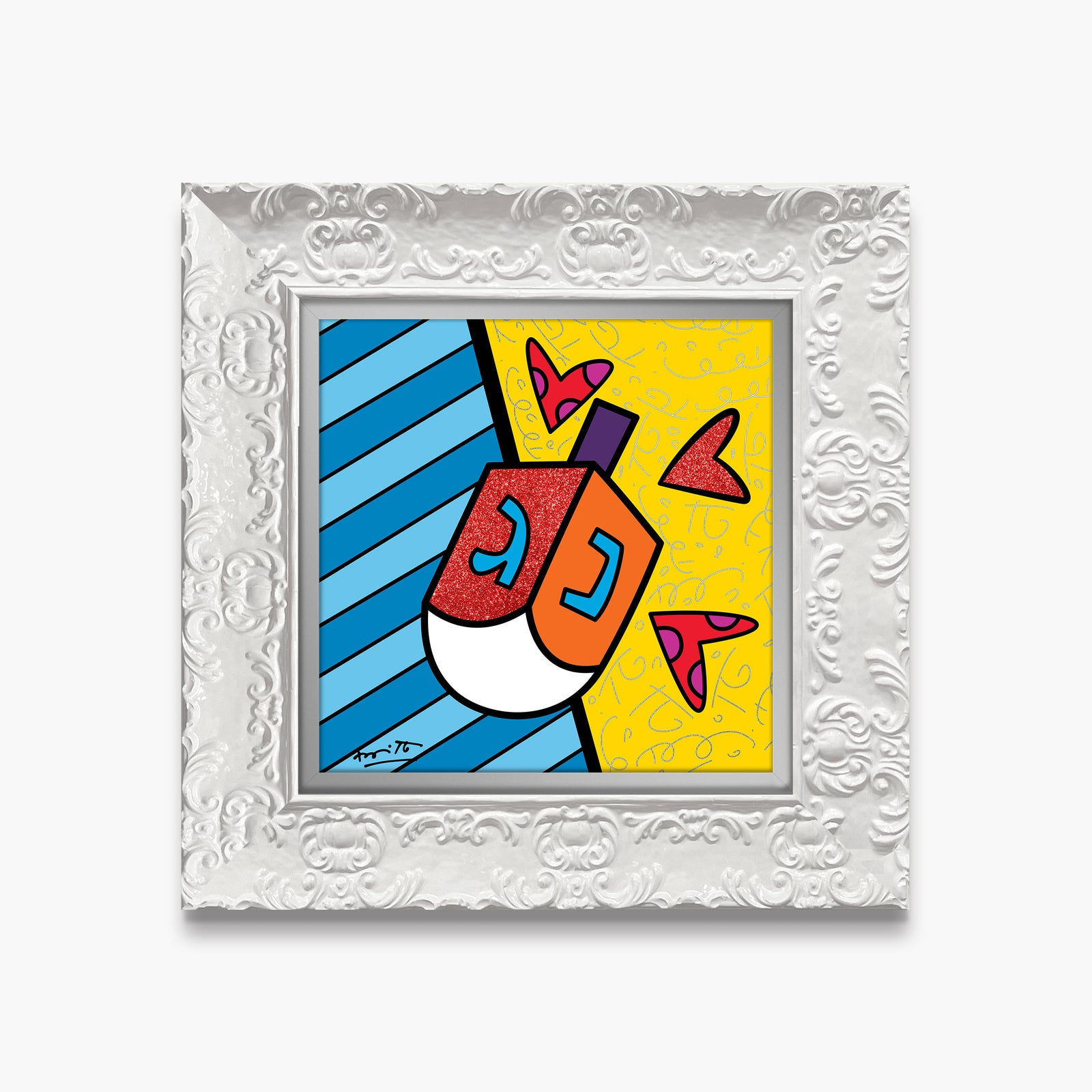 israel collection dreidel limited edition  artistic colorful design collectible