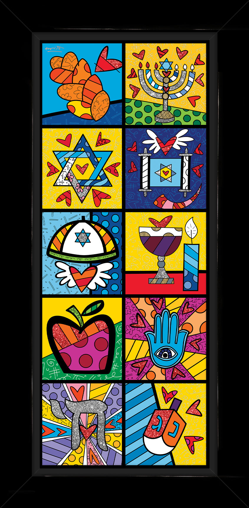 israel collection vertical limited edition  artistic colorful design collectible